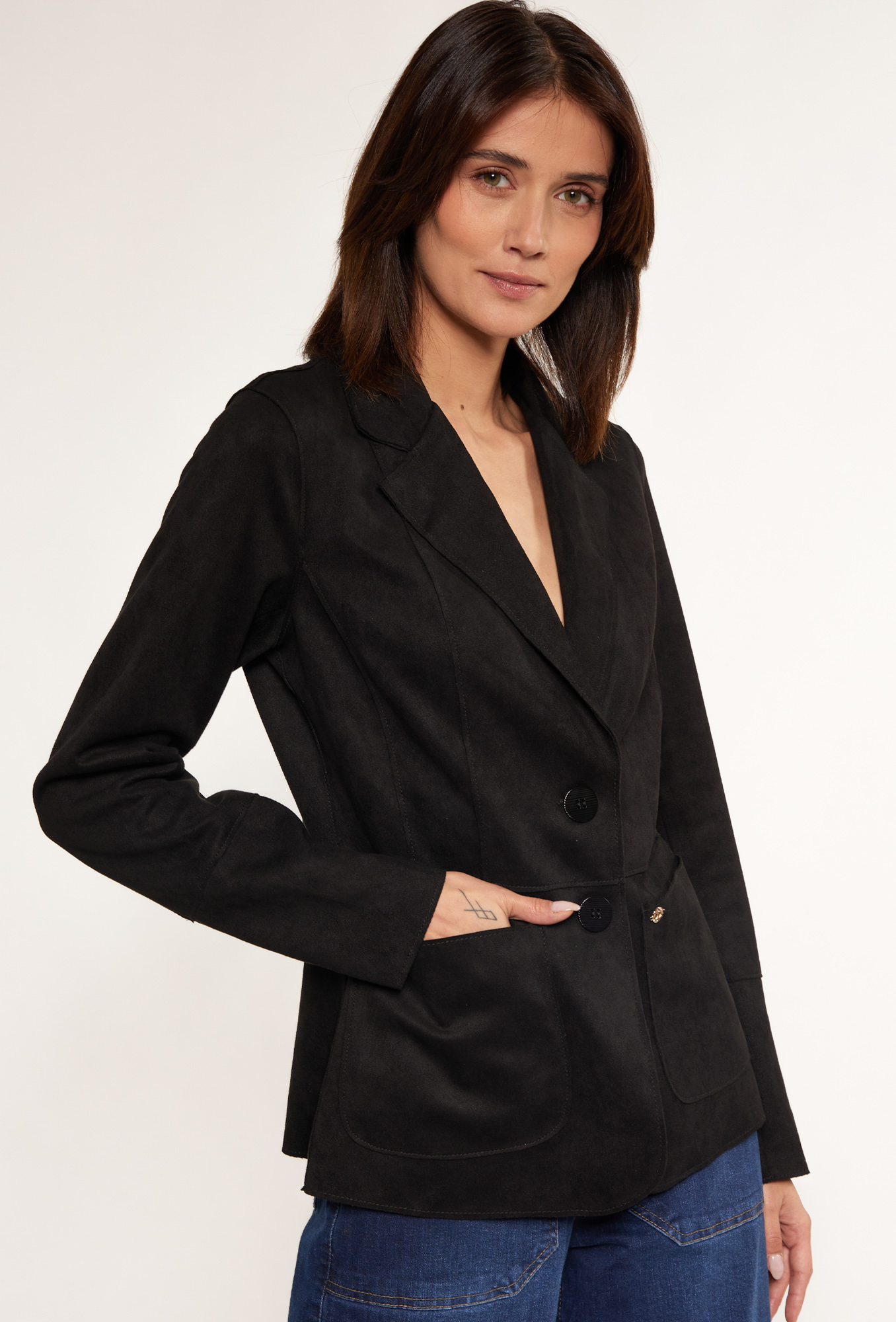 MONNARI Woman's Jackets Suede Jacket With A Classic Cut