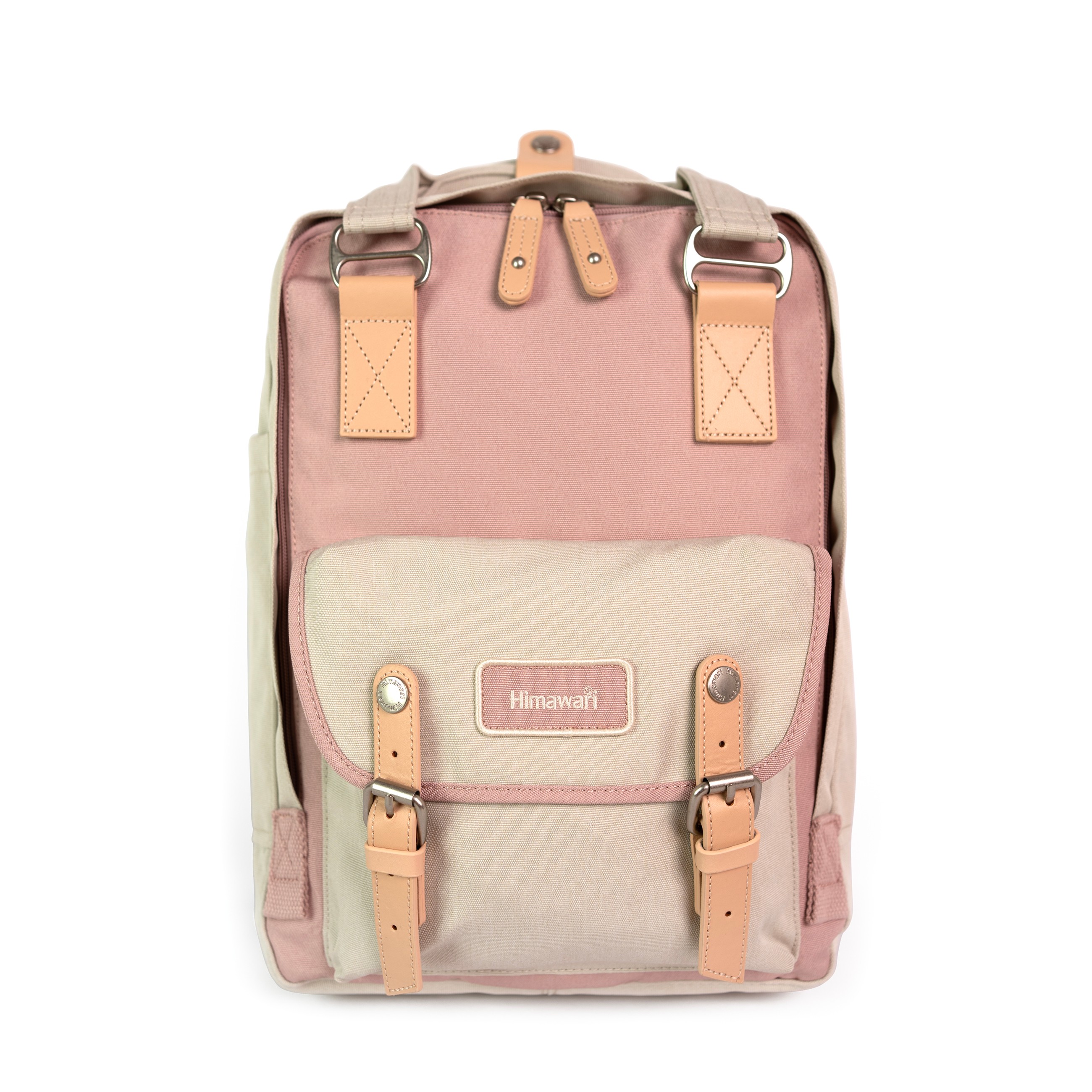 Himawari Unisex's Backpack tr24080-5 Grey Pink