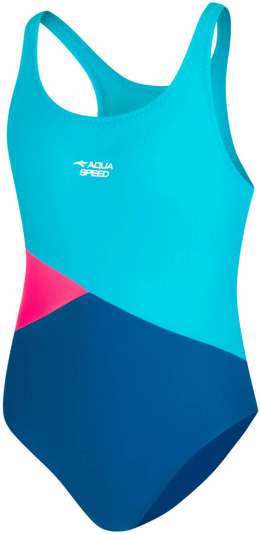 Levně AQUA SPEED Kids's Swimsuits POLA Blue/Pink/Navy Blue