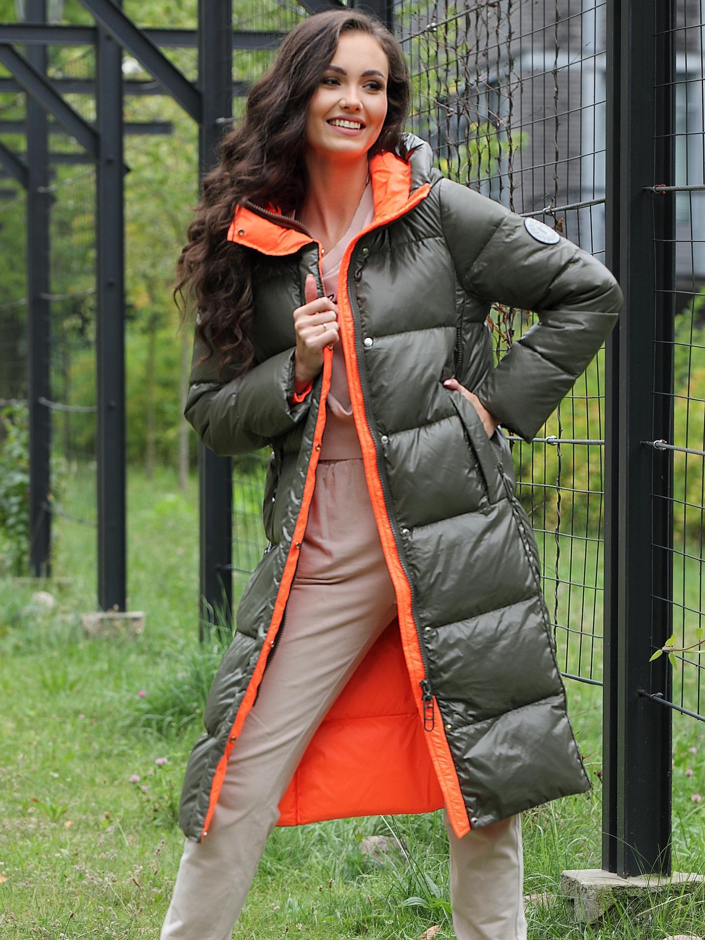 Dámska bunda PERSO PERSO_Coat_BLH220022FX_Khaki