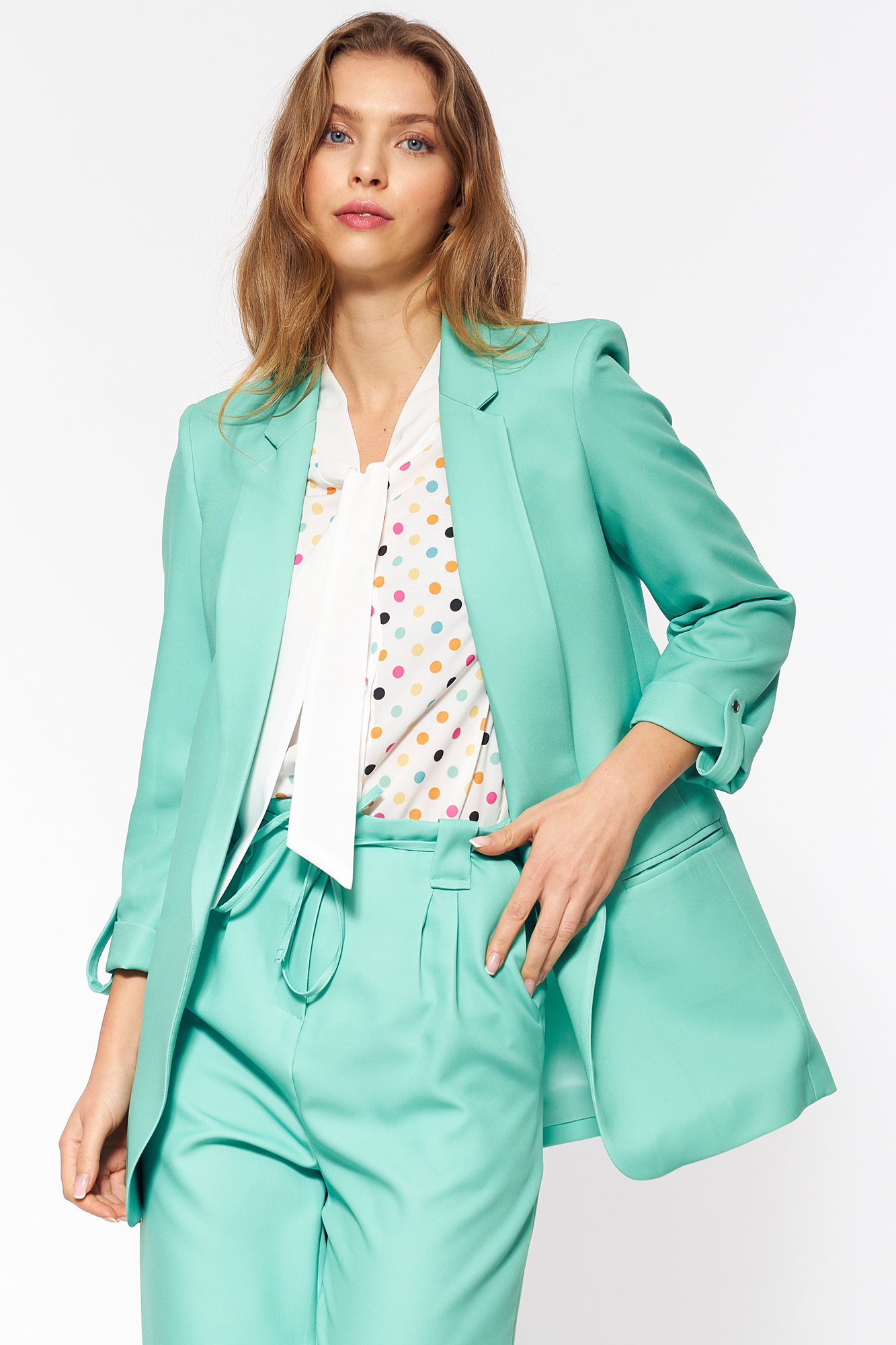 Sacou de dama Nife Turquoise