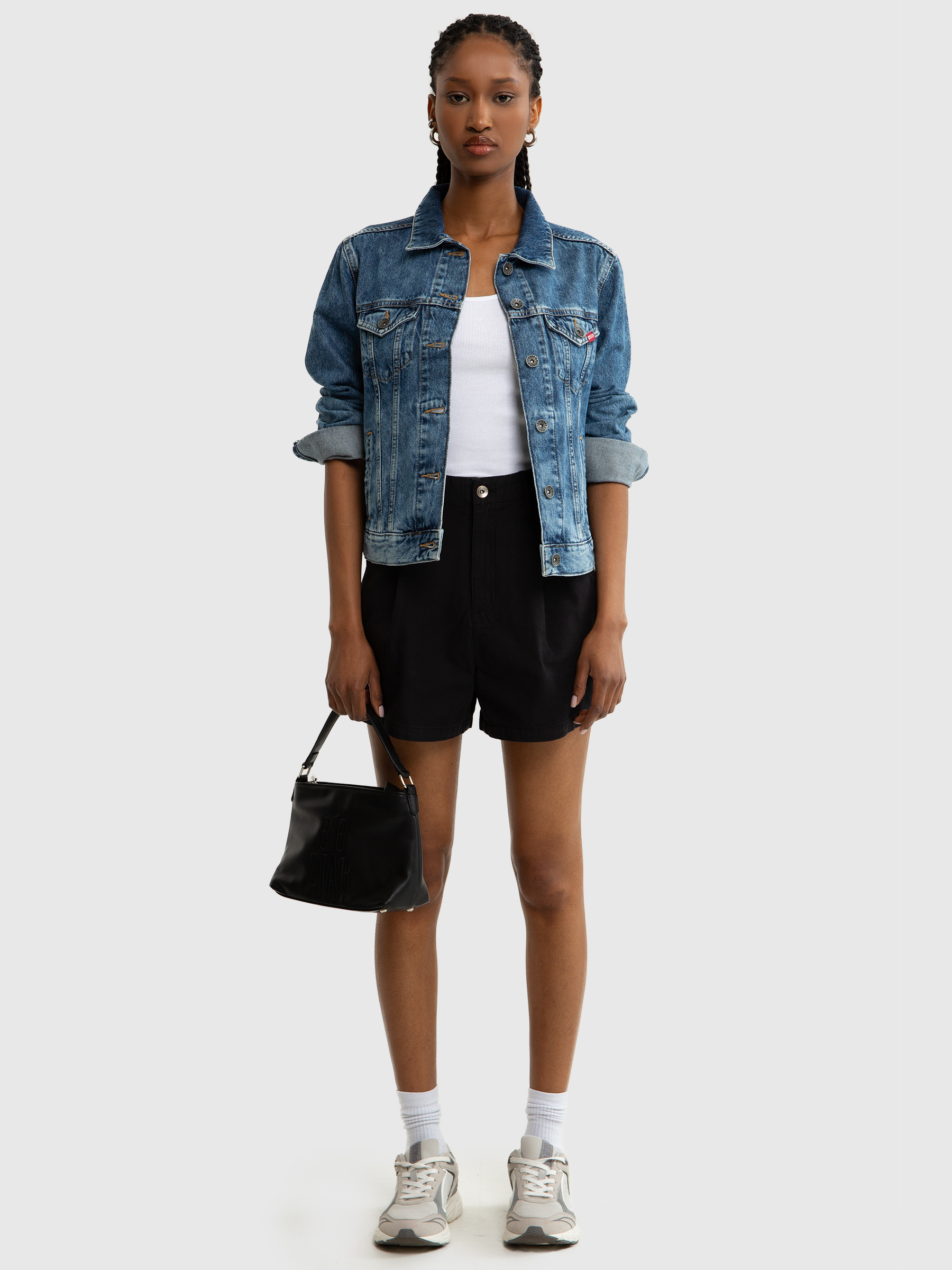 Big Star Woman's Shorts Shorts 111314 țesute-906