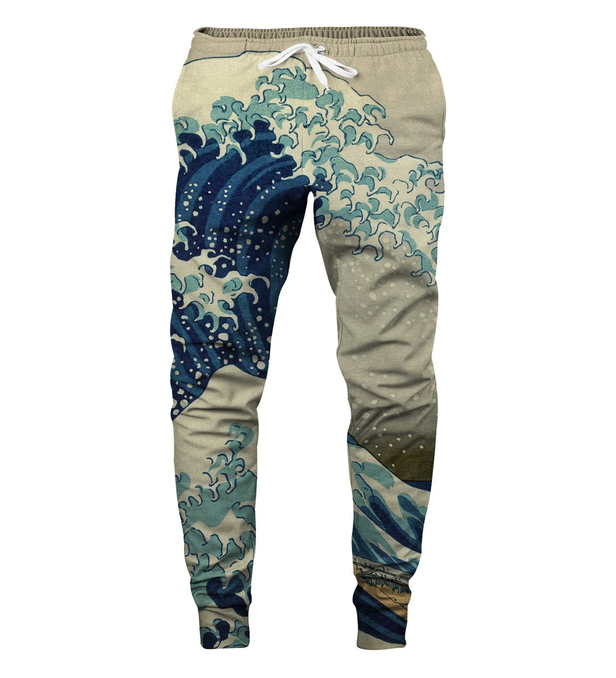 Aloha de la Deer Unisex&#039;s Great Wave Sweatpants SWPN-PC AFD059