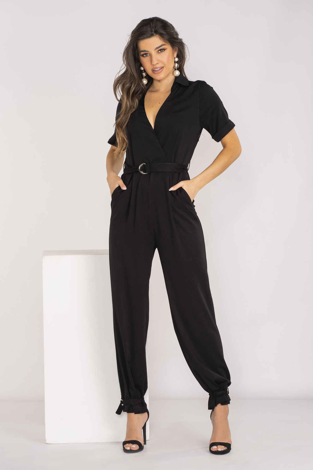 Awama Woman's Jumpsuit A660 Black