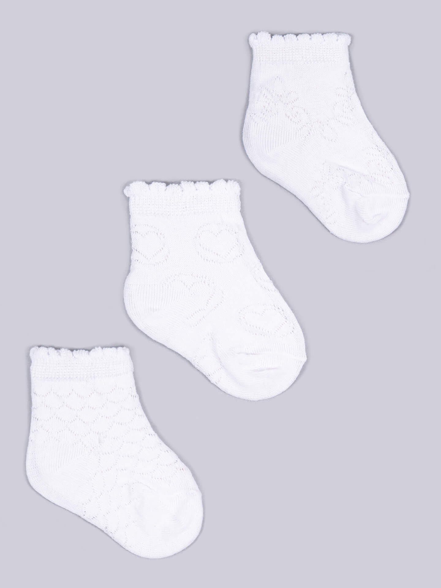 Levně Yoclub Kids's Girls' Jacquard Socks 3-pack SKL-0001G-0100