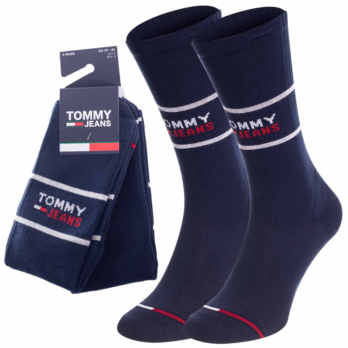 Levně Tommy Hilfiger Jeans Unisex's 2Pack Socks 701218704002 Navy Blue