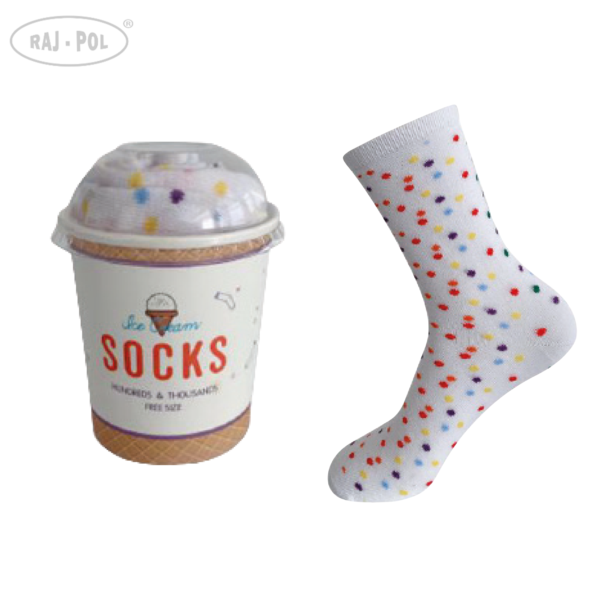 Levně Raj-Pol Woman's Socks Ice Cream