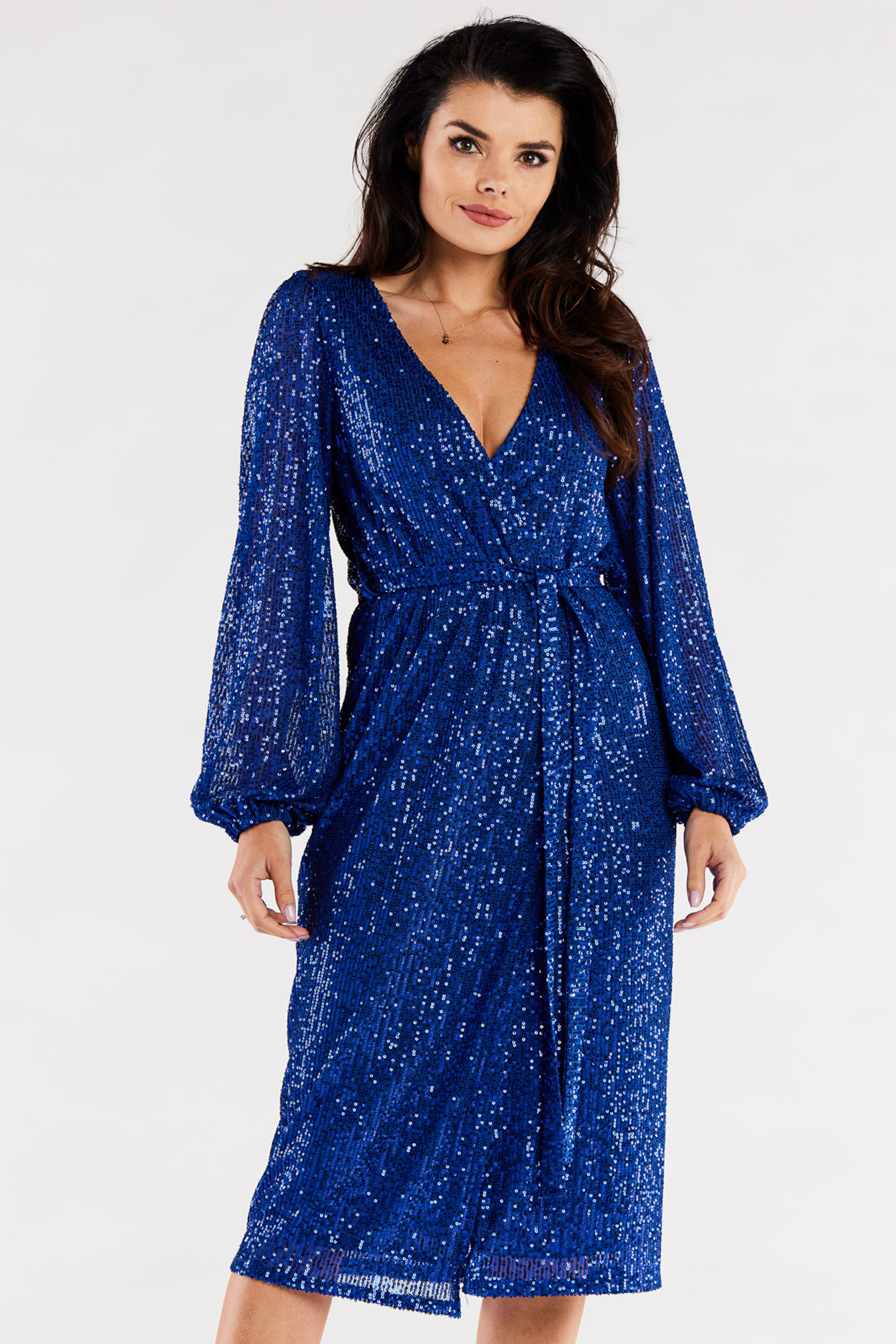 Awama Woman's Dress A567 Blue