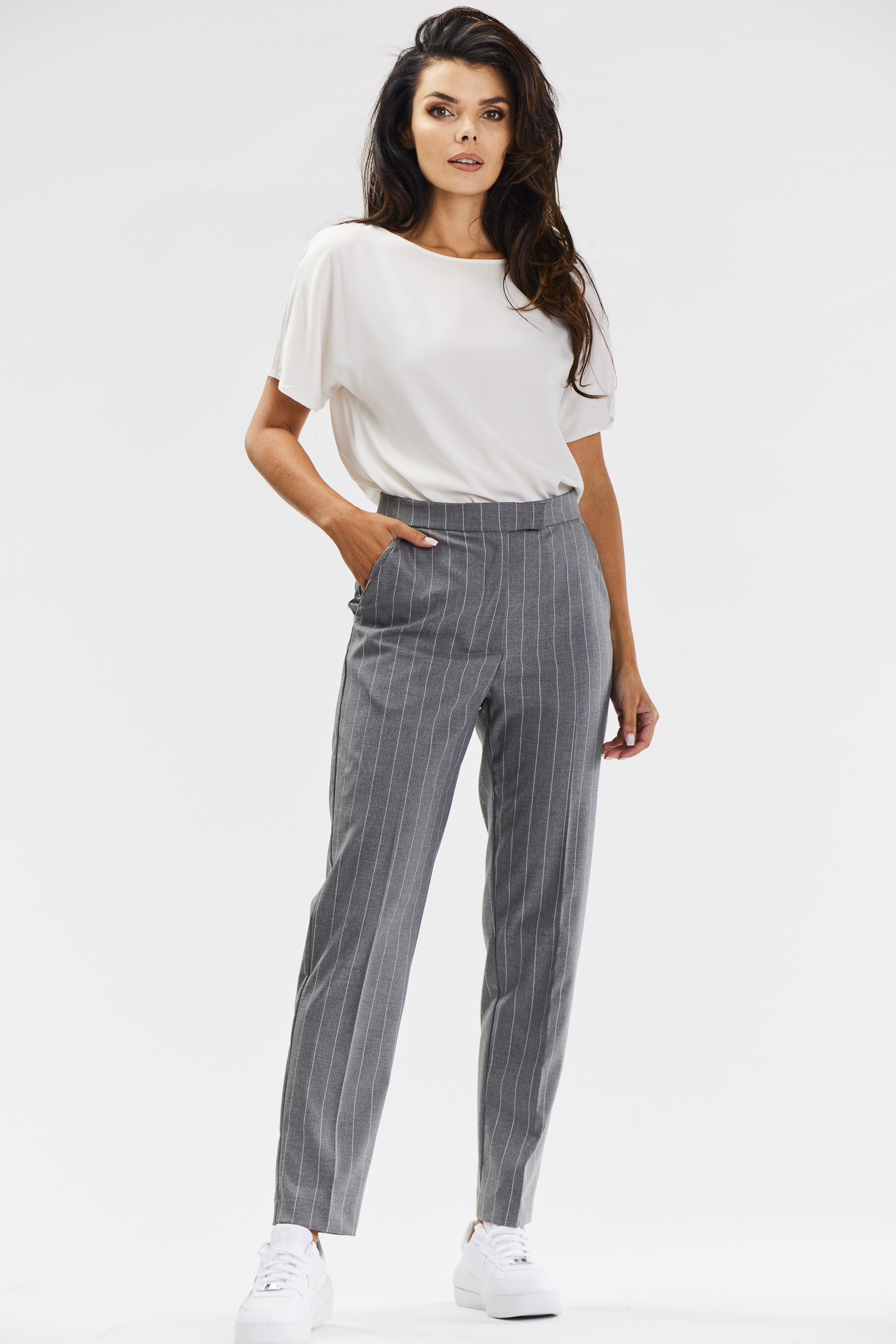 Awama Woman's Trousers A678 Grey