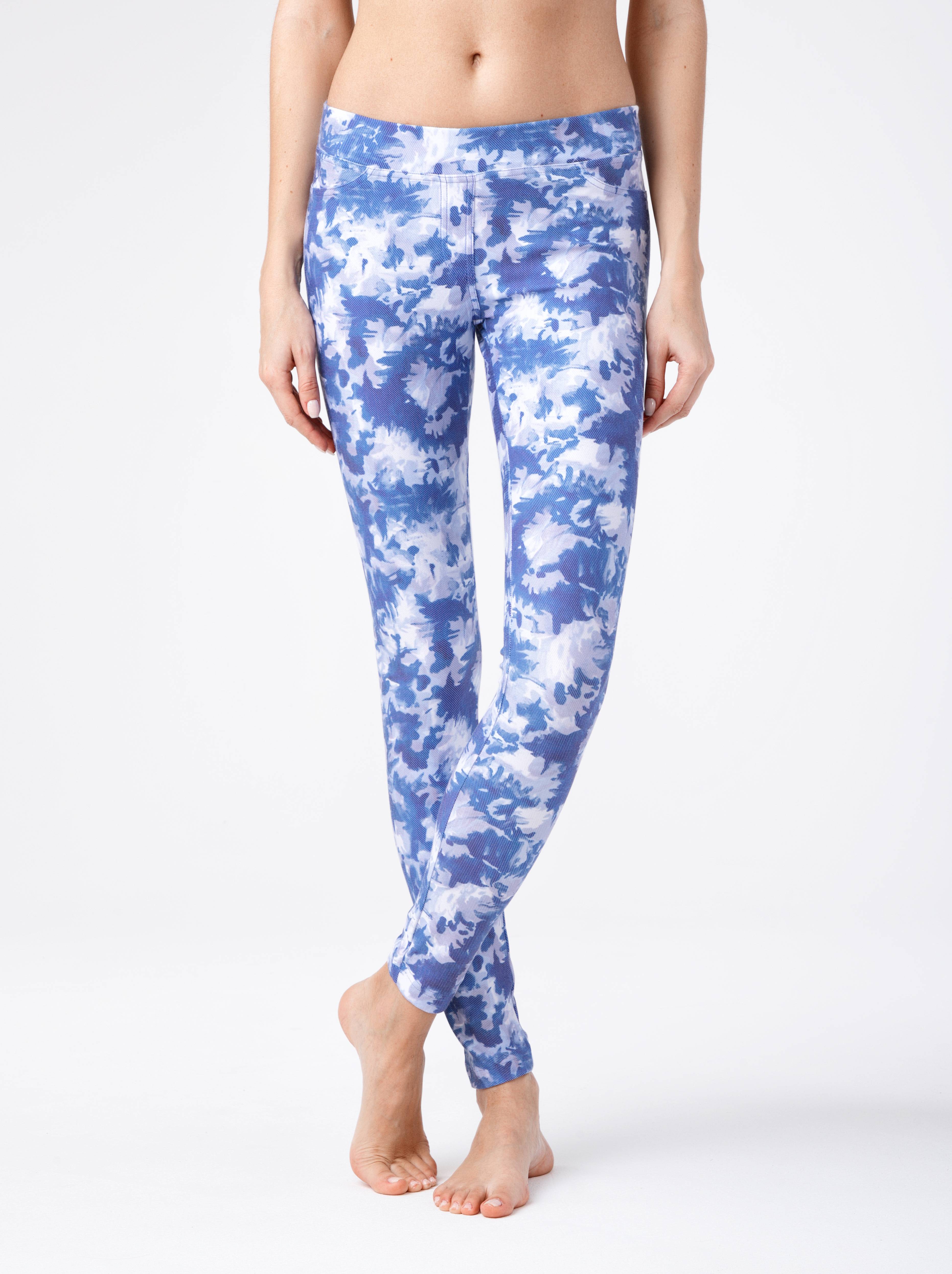 Levně Conte Woman's Leggings Blue-White