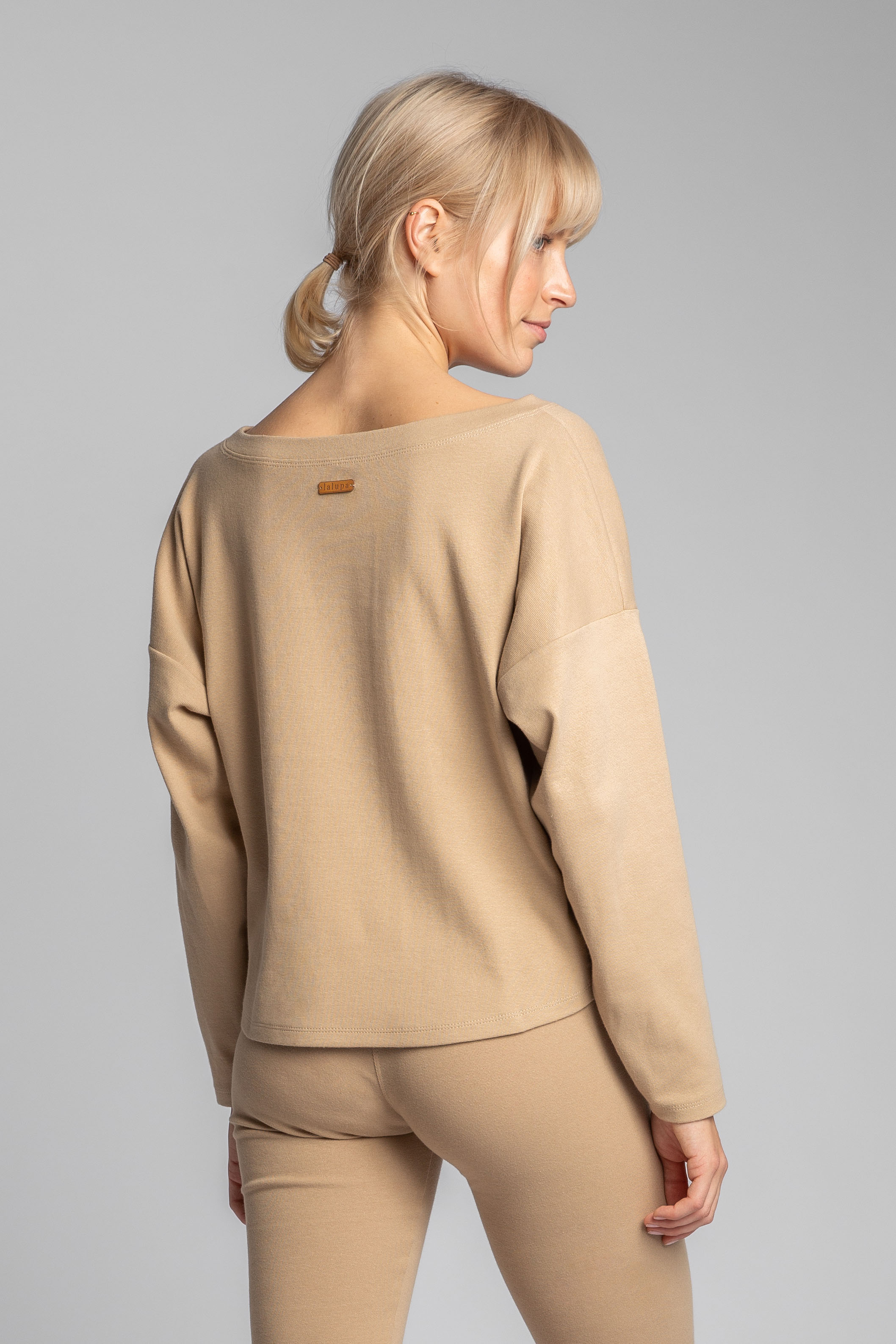 LaLupa Femeii Hoodie LA037 Cappuccino