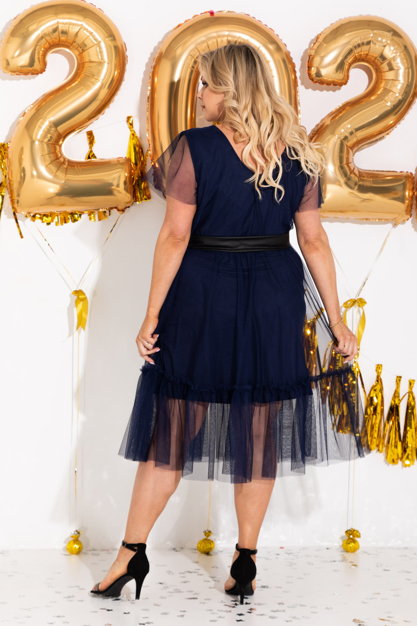 Rochie pentru femeie Karko SA705 bleumarin