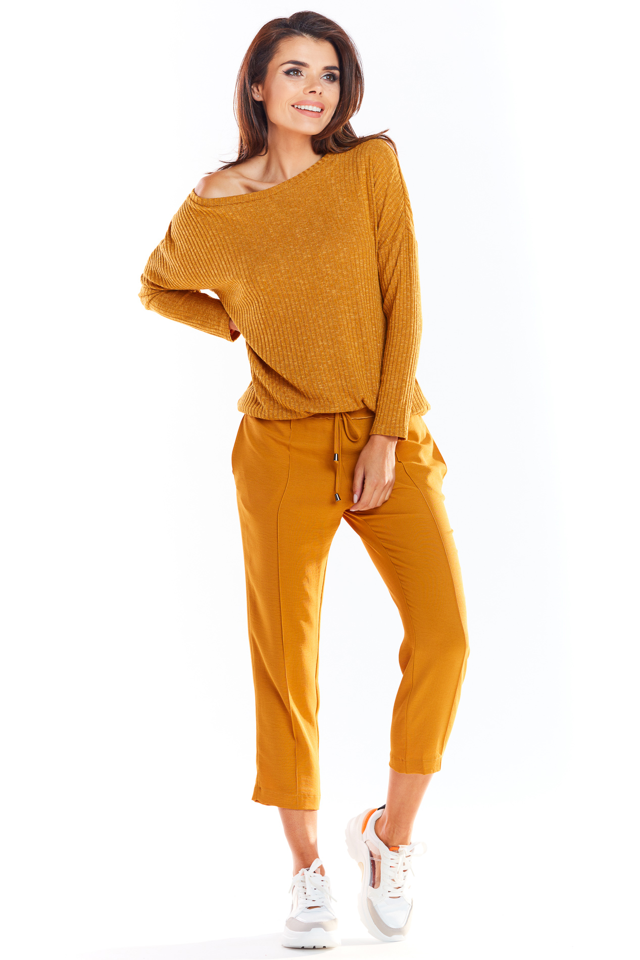 Awama Woman's Sweater A333 Camel