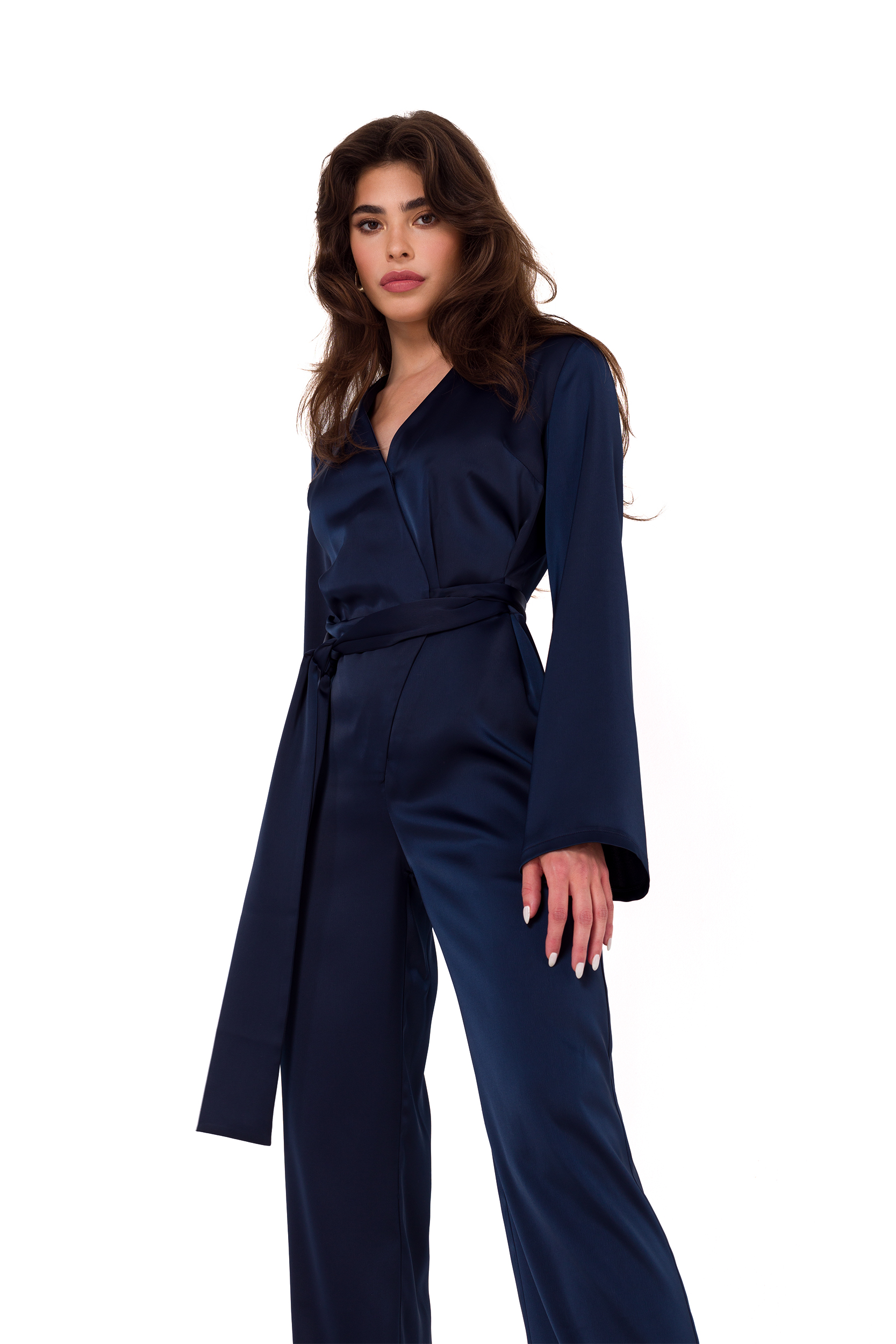 Makover Woman&#039;s Jumpsuit K171 Navy Blue