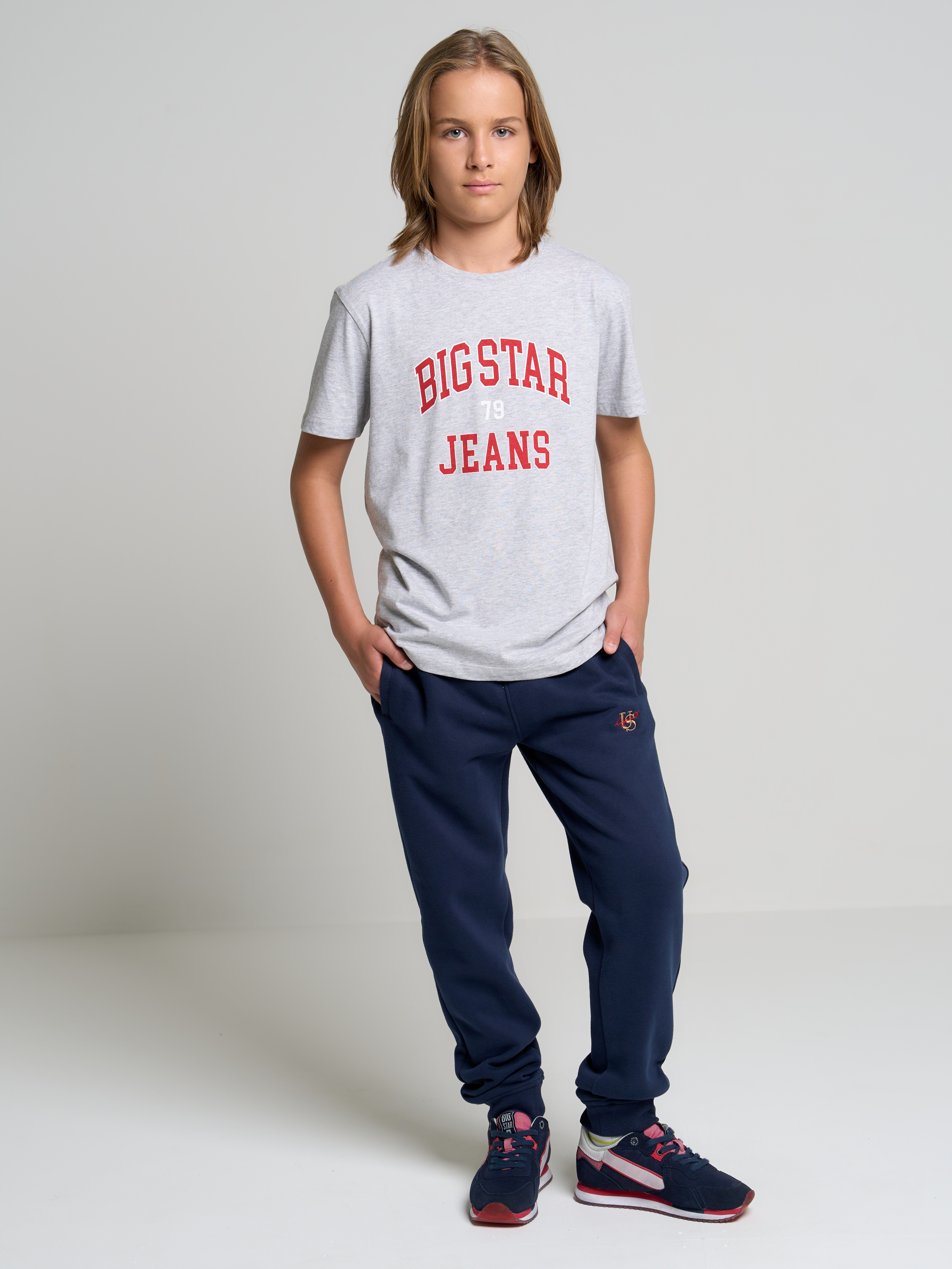Big Star Kids's Trousers 190046-403 Navy Blue