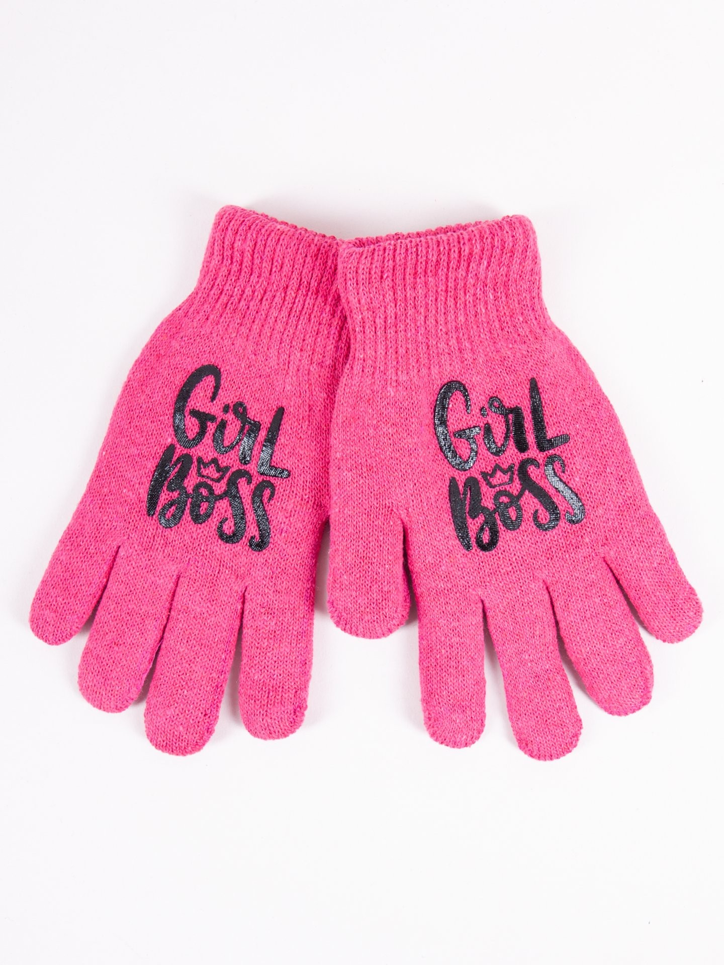 Yoclub Kids's Gloves RED-0201G-AA5A-002