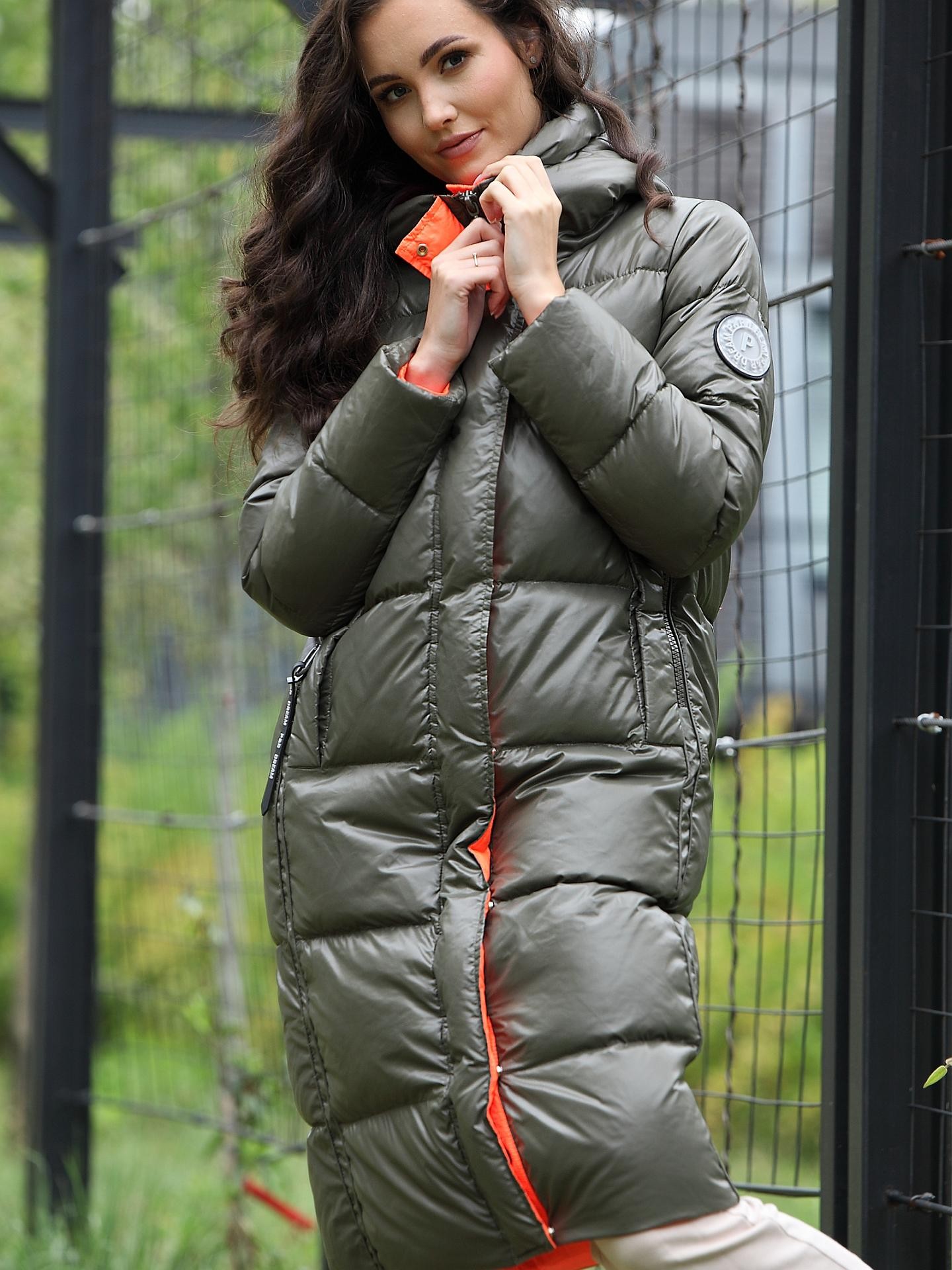 Dámska bunda PERSO PERSO_Coat_BLH220022FX_Khaki