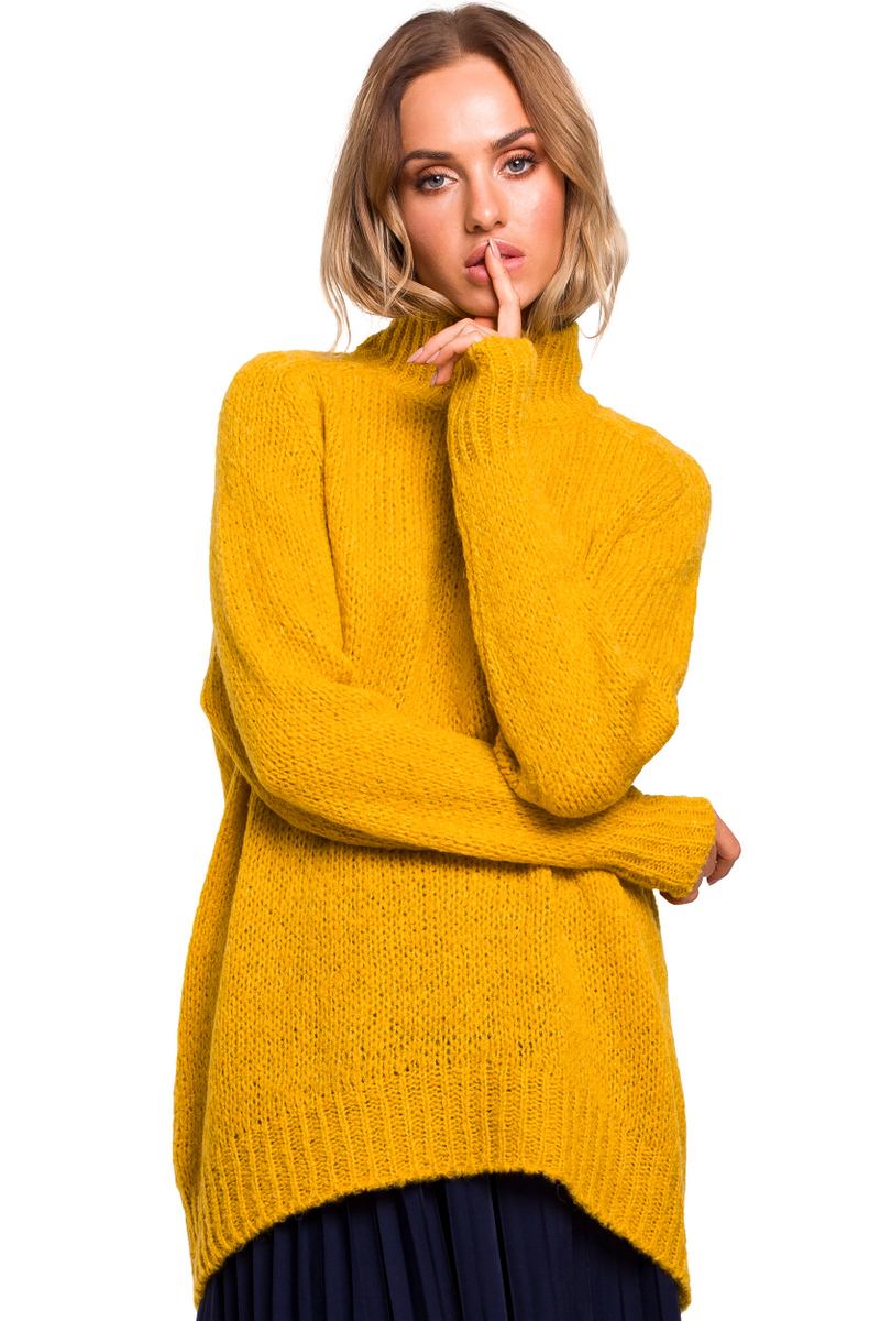 Made Of Emotion Woman's Pullover M468 Honey