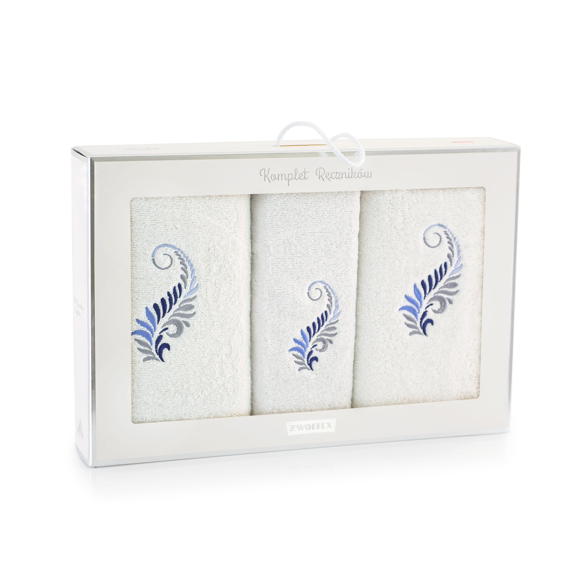 Levně Zwoltex Unisex's Towel Set Pióro Blue/Pattern