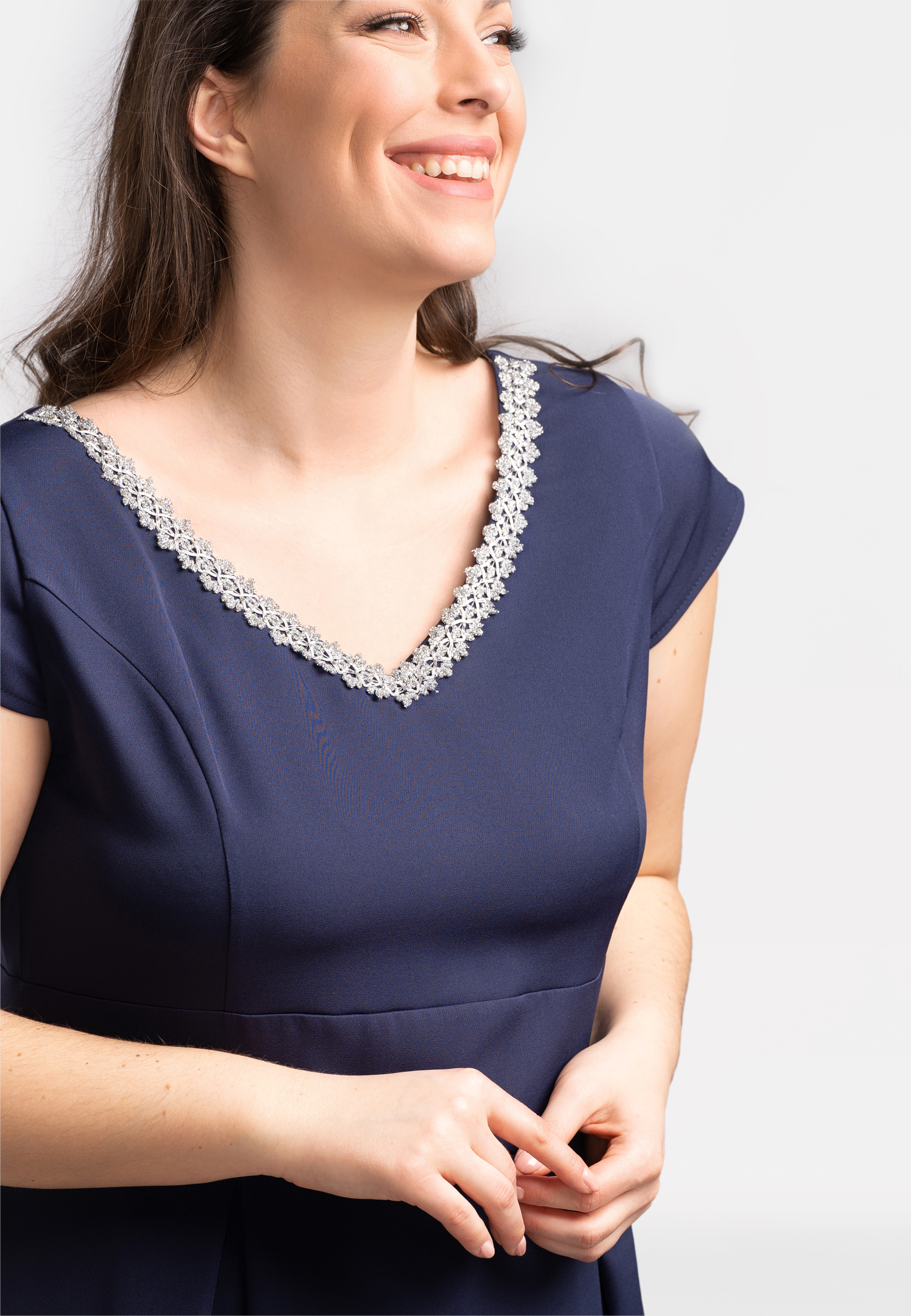 Rochie pentru femeie Karko SB826 bleumarin