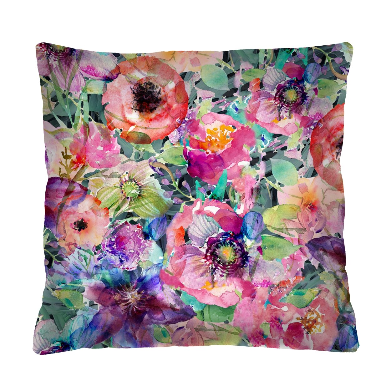 Bertoni Home Unisex's Square Pillow Flora