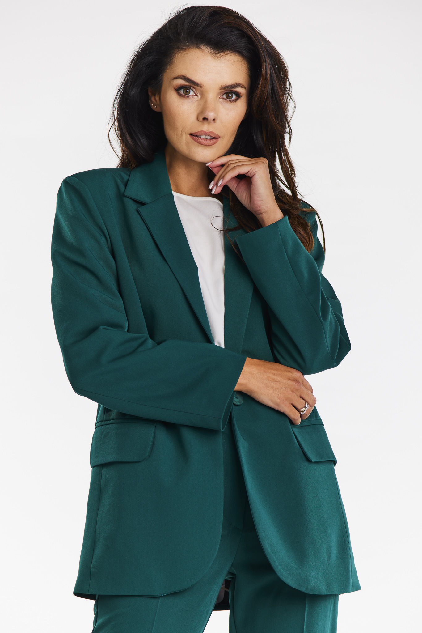 Awama Woman's Jacket A676 Bottle Green