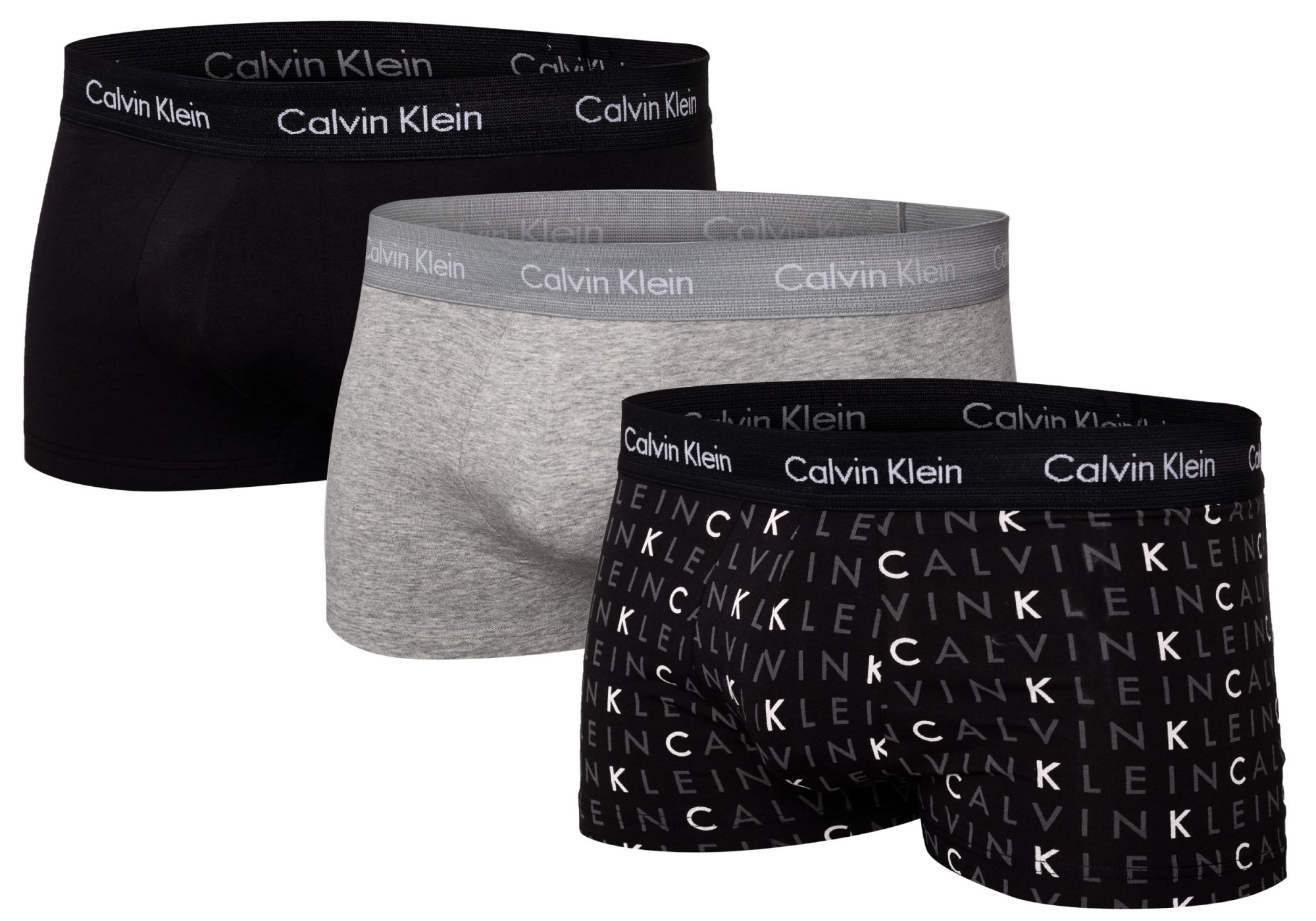 Boxer Uomo  Calvin Klein Calvin_Klein_Trunks_U2664G_YKS_3Pack_Black/Grey