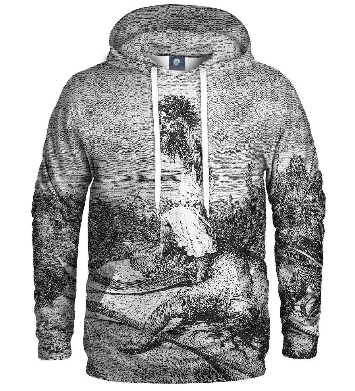 Aloha From Deer Unisex's Dore Series - David & Goliath Hoodie H-K AFD491