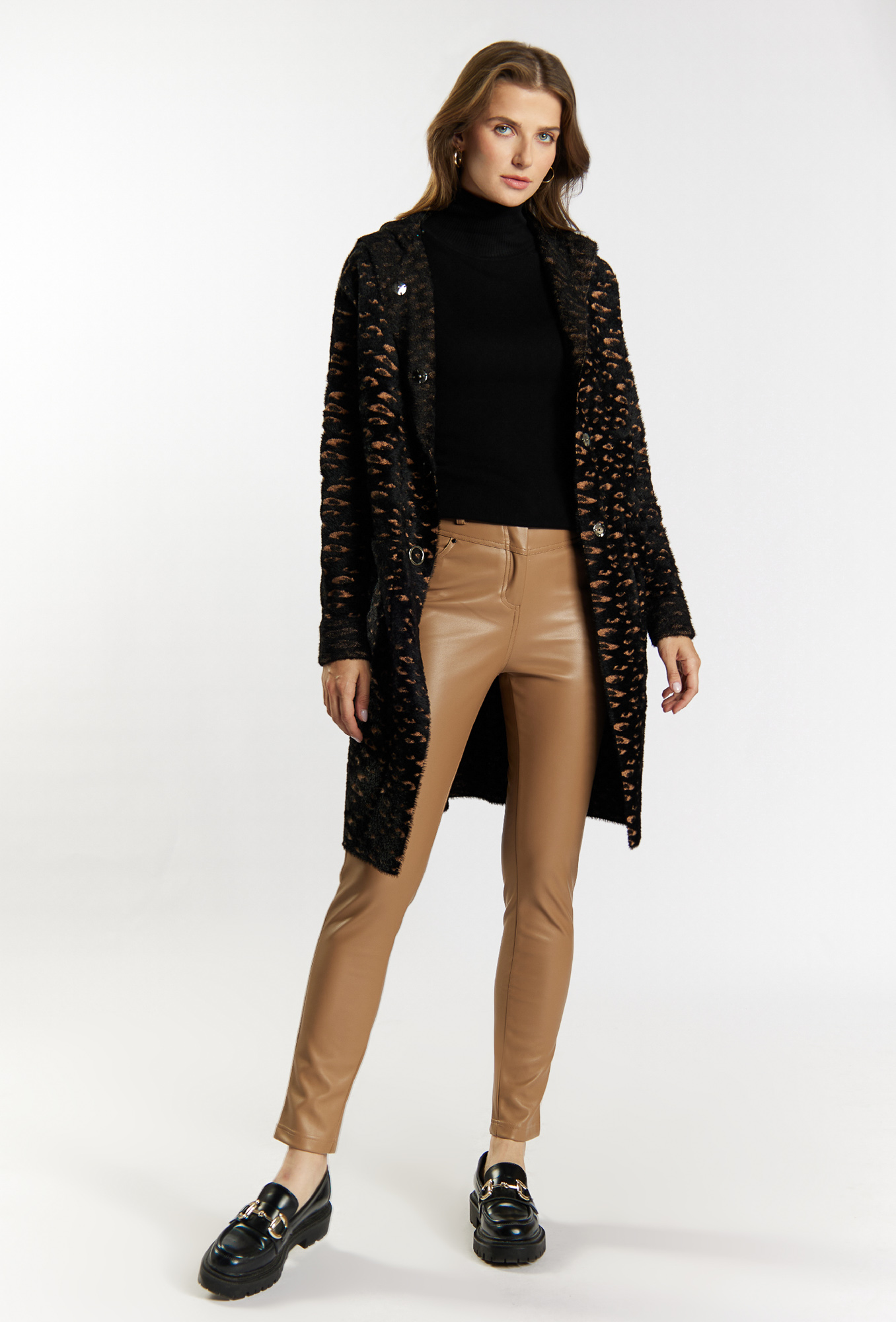 MONNARI Woman's Jumpers & Cardigans Coat Sweater With Pattern