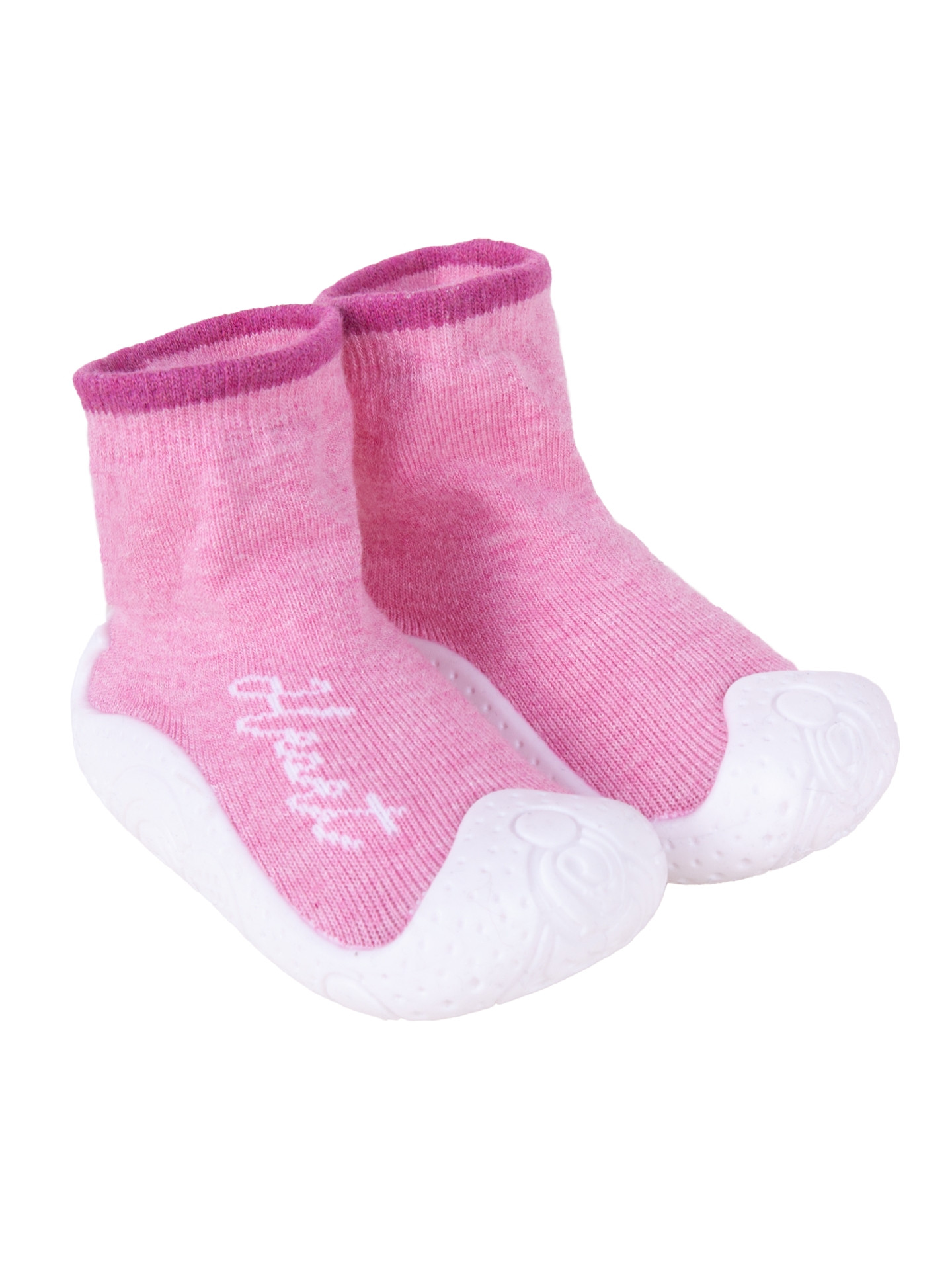 Levně Yoclub Kids's Baby Girls' Anti-skid Socks With Rubber Sole OBO-0136G-AA0B