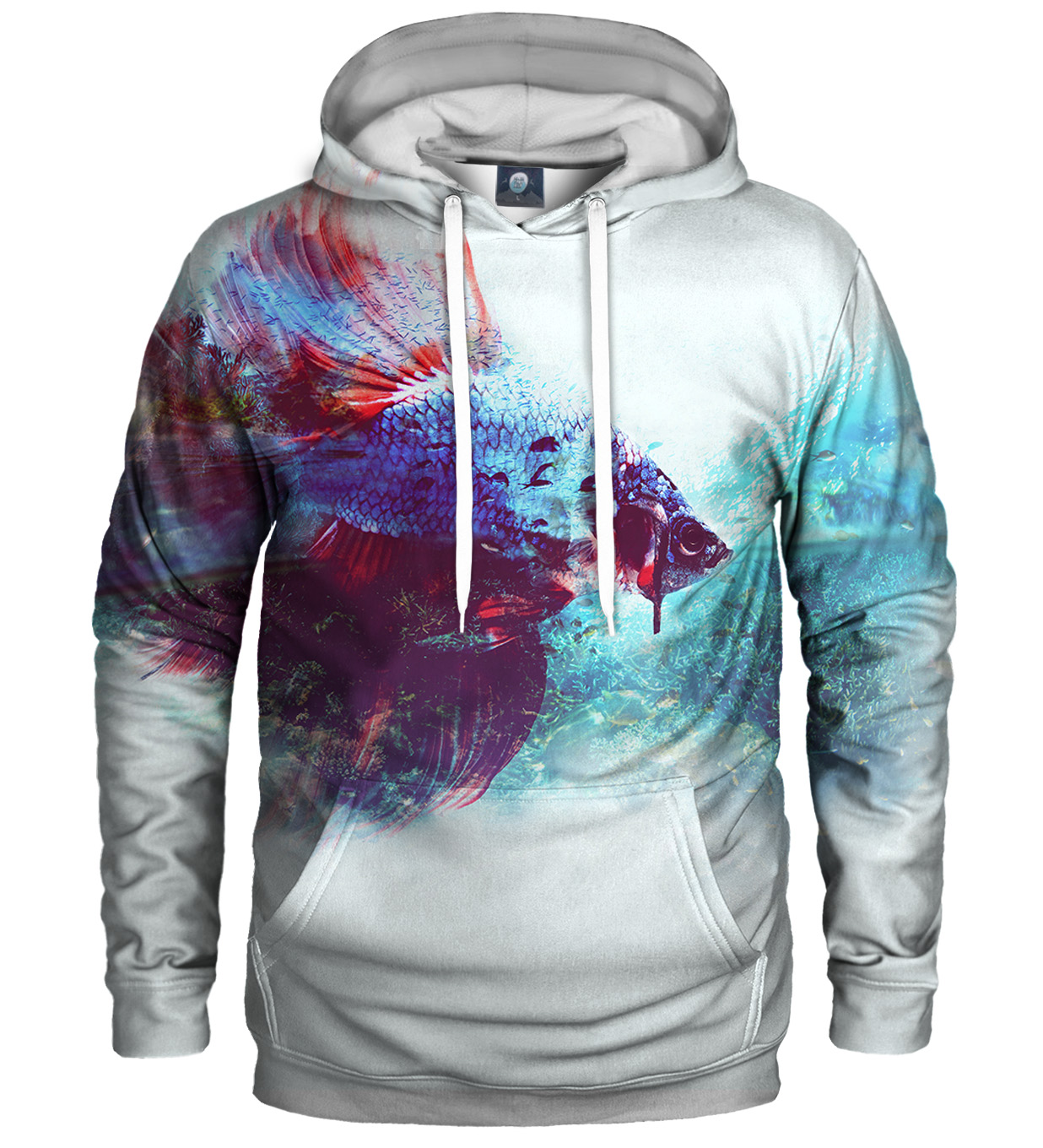 Levně Aloha From Deer Unisex's Colorful Fighting Fish Hoodie H-K AFD1039