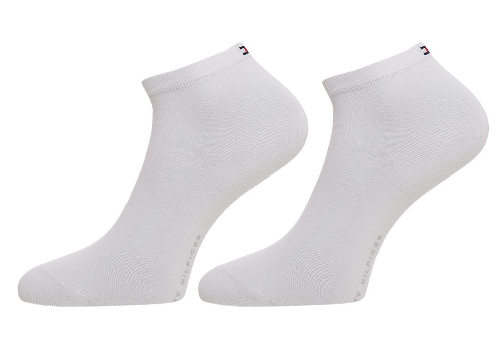 Levně Tommy Hilfiger Sada dvou párů dámských kotníkových ponožek v bílé barvě Tommy Hil - Dámské