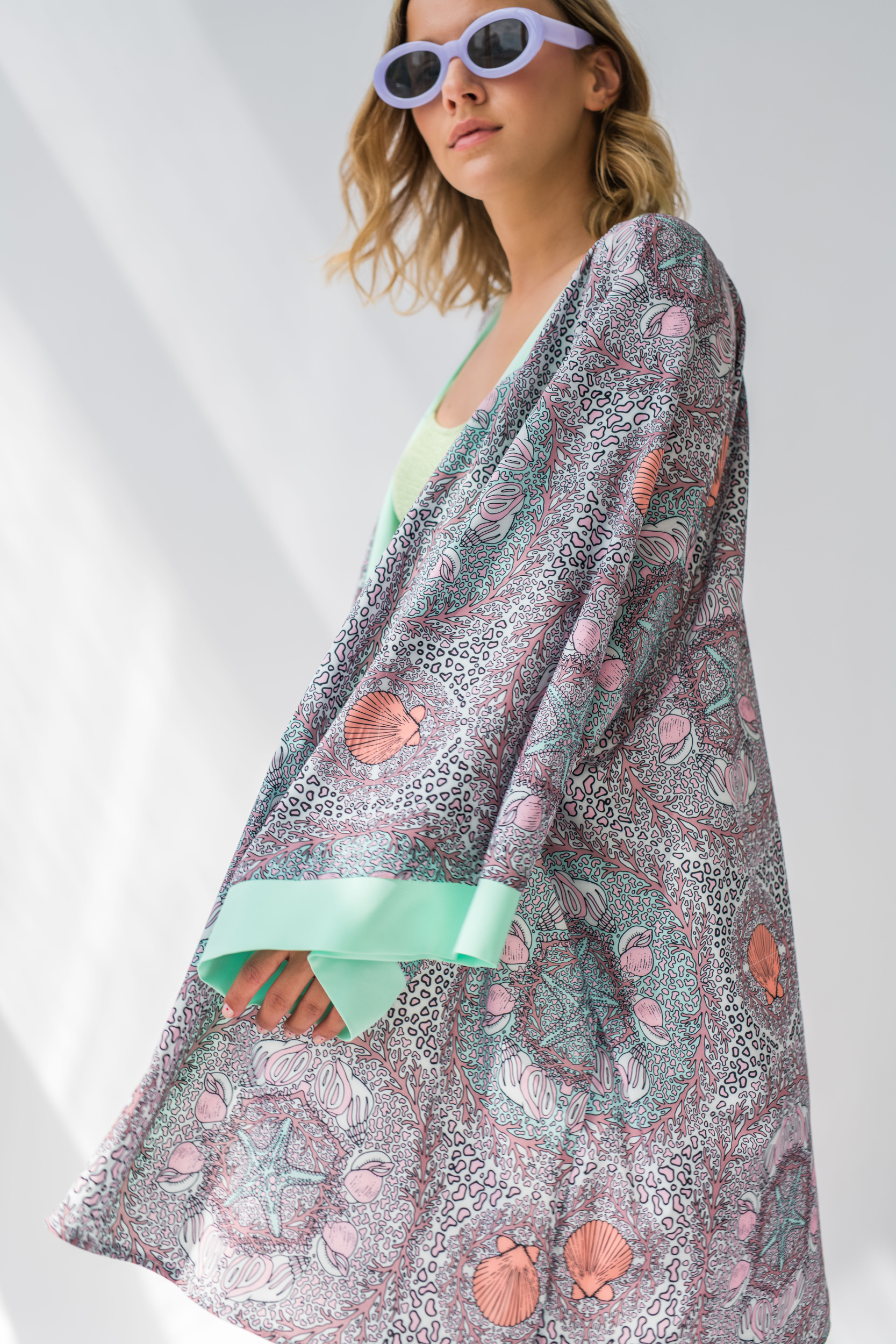 LaLupa Woman&#039;s Cover Up Kimono LA107
