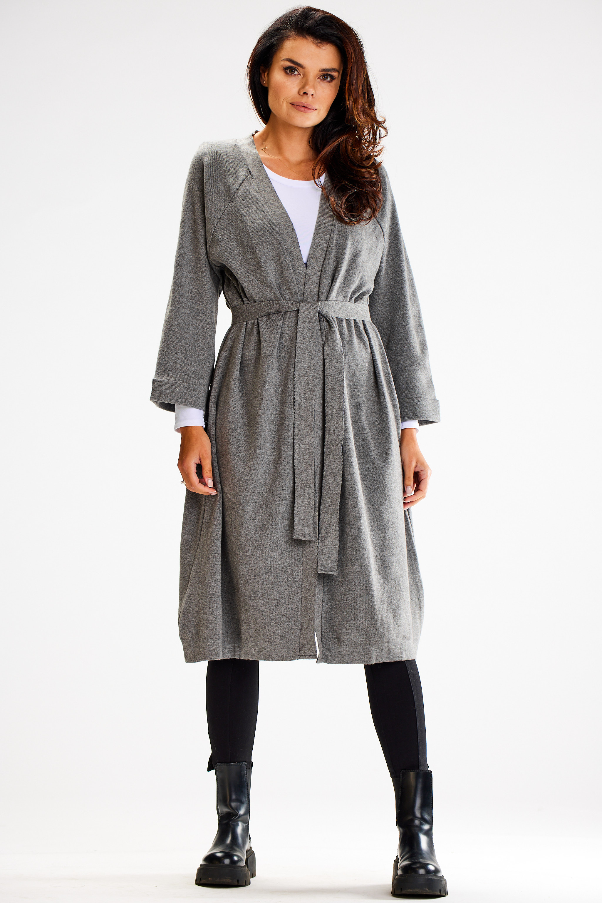 Awama Woman's Cardigan A617 Grey