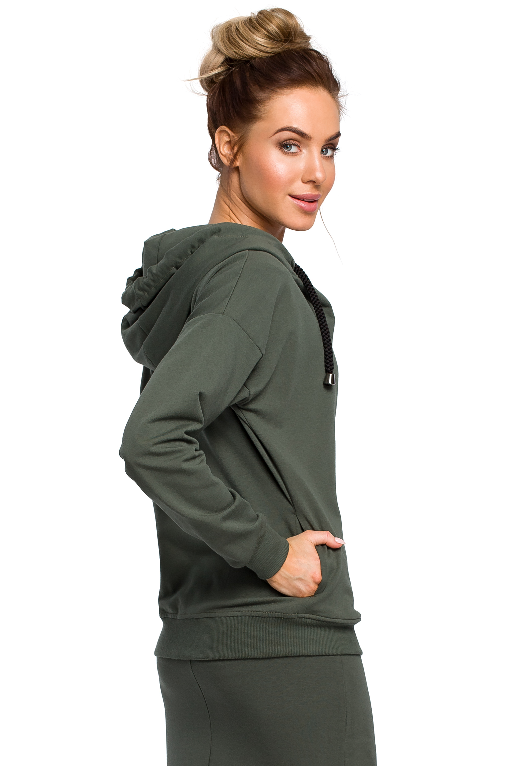Made of Emotion Woman&#039;s Sweatshirt M420 Militare
