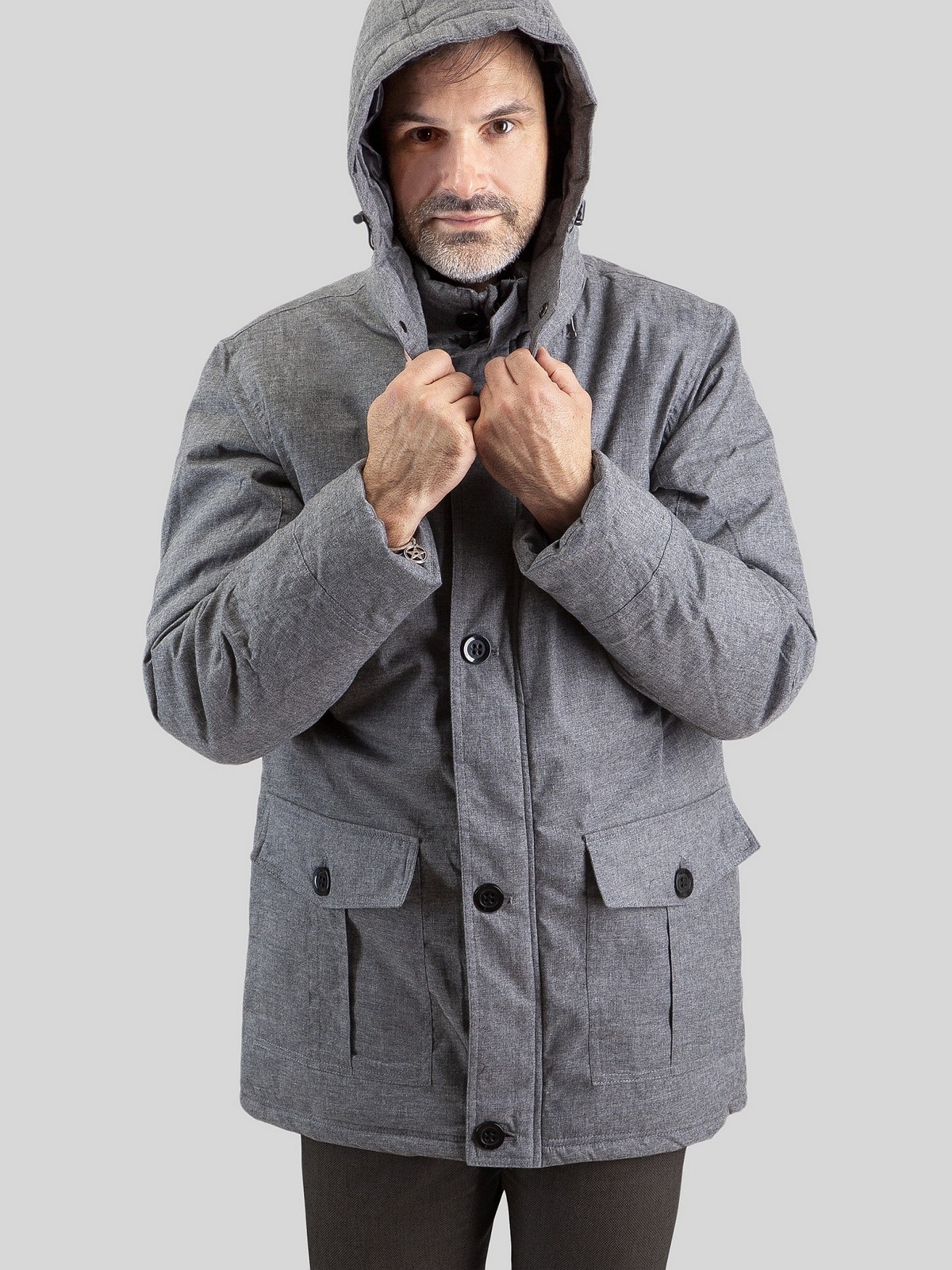 Pánska Bunda PERSO PERSO_Jacket_PKH91C7272H_GREY