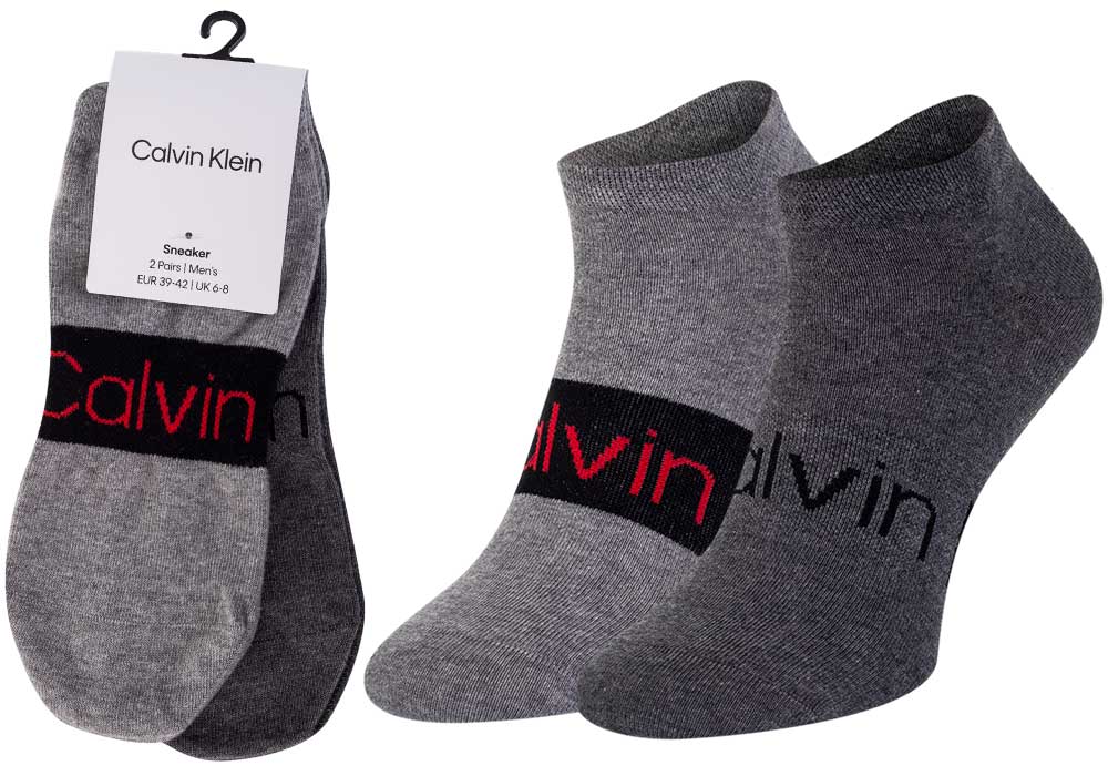 Levně 2PACK ponožky Calvin Klein nízké vícebarevné