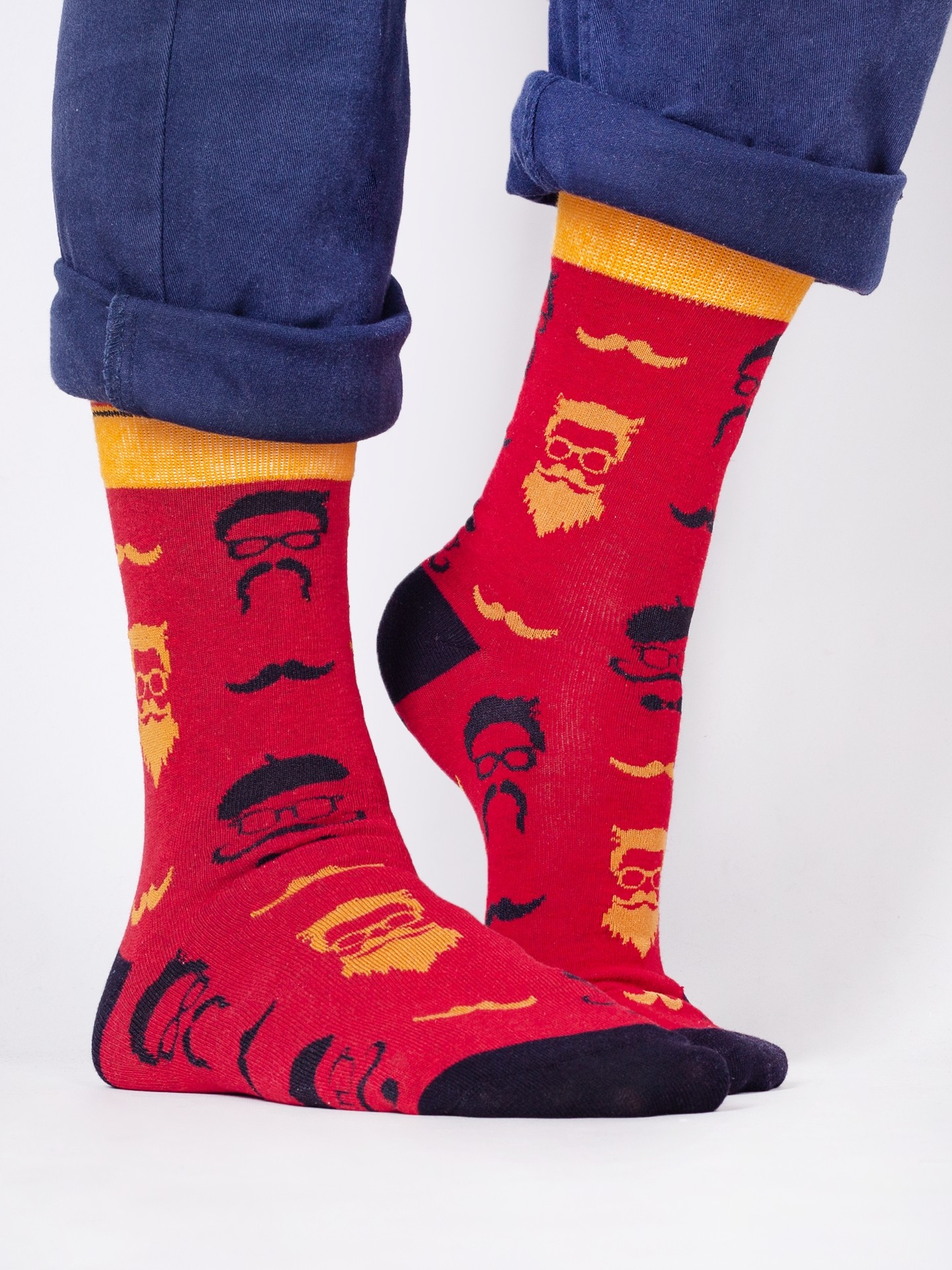 Levně Yoclub Man's Cotton Socks Patterns Colors SKA-0054F-H400