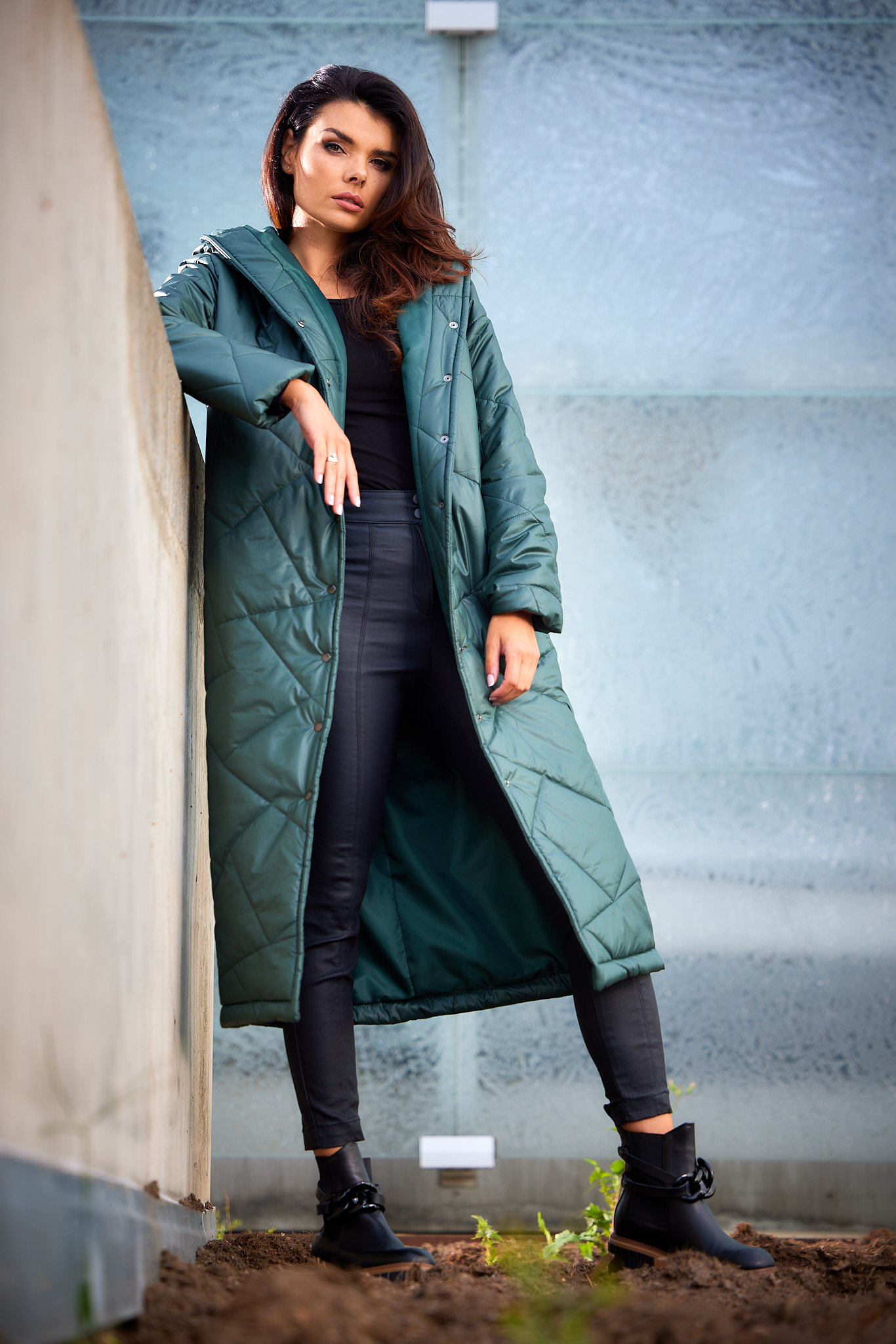 Palton de damă Awama Basic