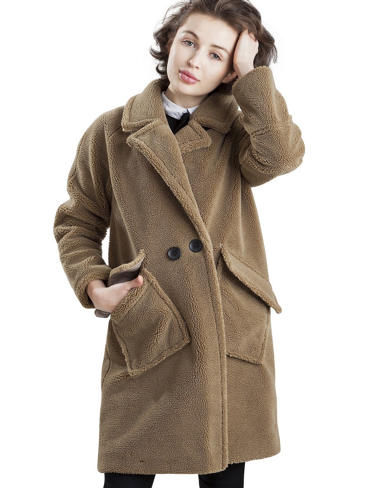 PERSO Woman's Original women's coat oversize "bear" reglan