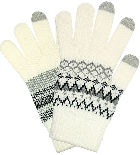 Ръкавици Semiline Semiline_Smartphone_Gloves_0176_White/Grey