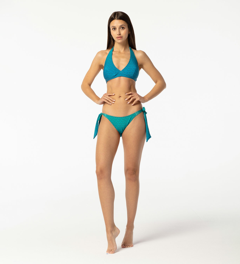 Aloha From Deer Woman&#039;s Phthalo Anti Social Bikini Bows Bottom WBBB AFD747