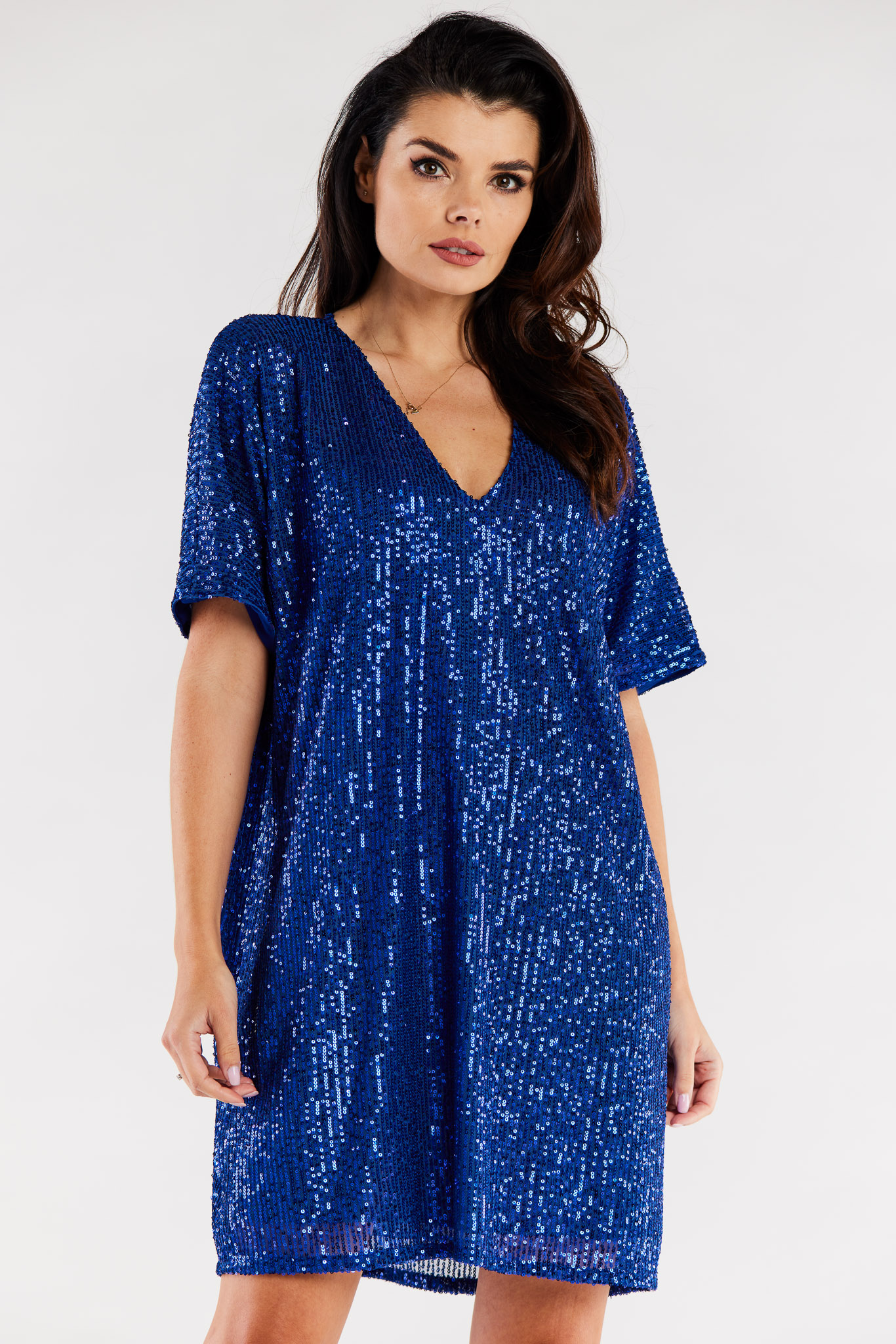 Awama Woman's Dress A566 Blue