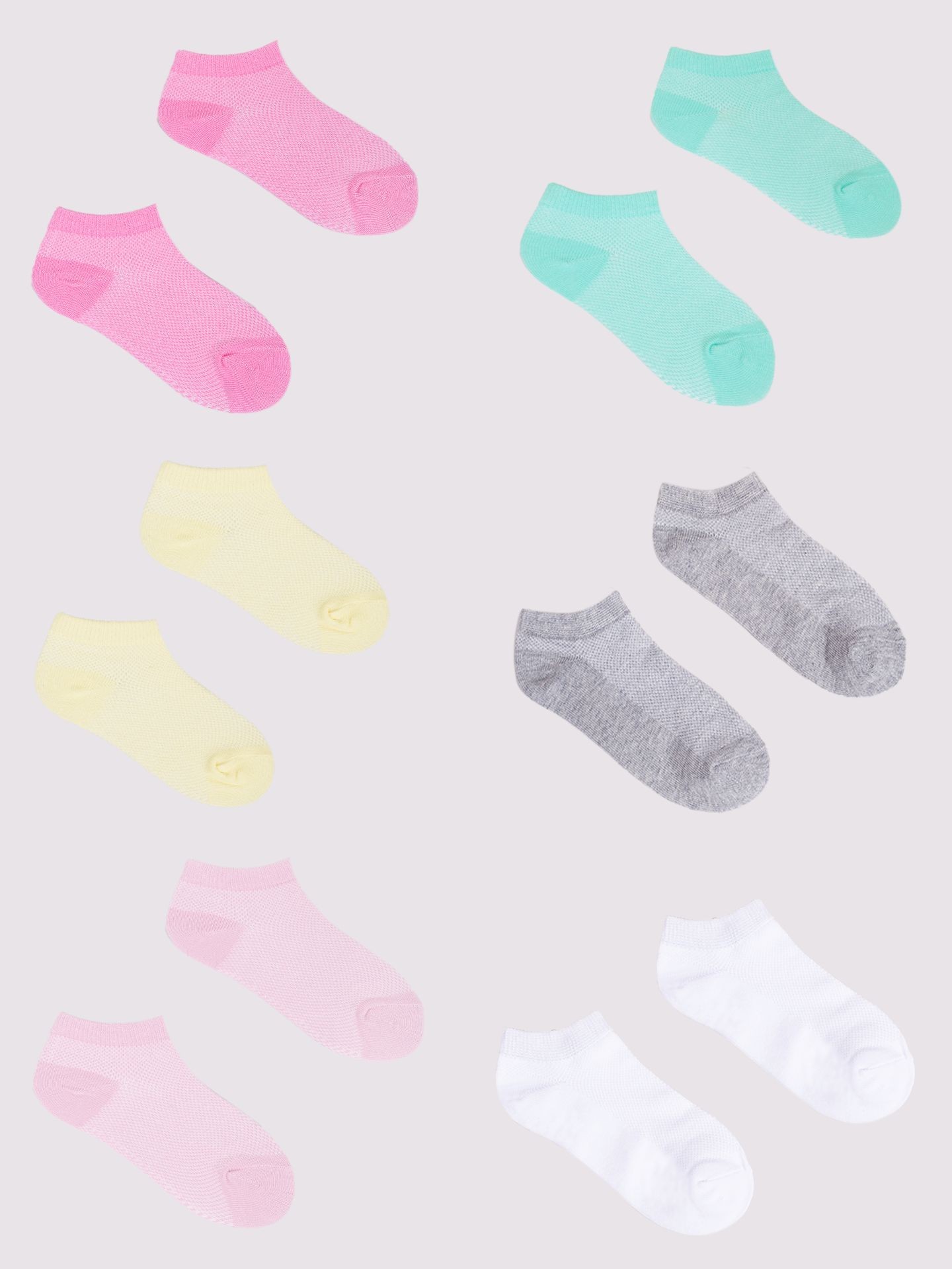 Levně Yoclub Kids's Ankle Thin Socks Basic Colours 6-Pack P2