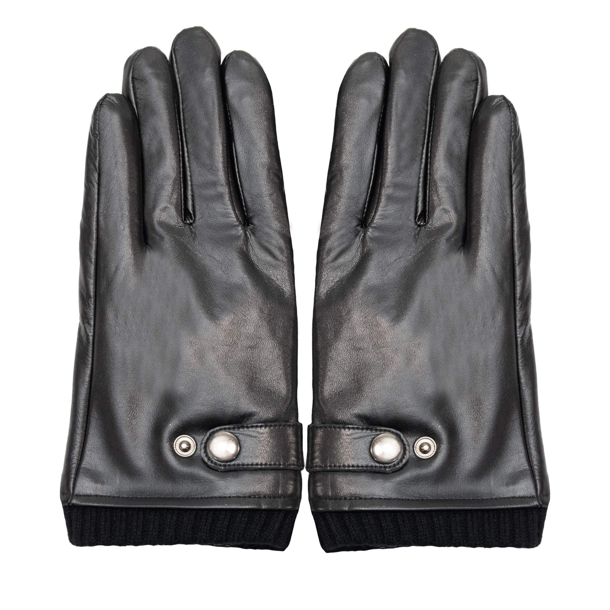 Semiline Man's Men's Leather Gloves P8291