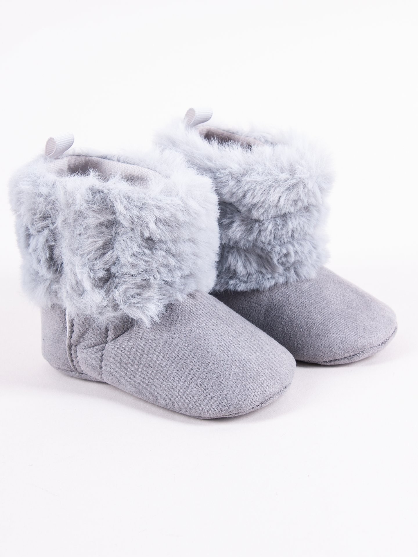 Levně Dětské zimní boty Yoclub Yoclub_Velcro_Strappy_Girls'_Boots_OBO-0188G-2800_Grey