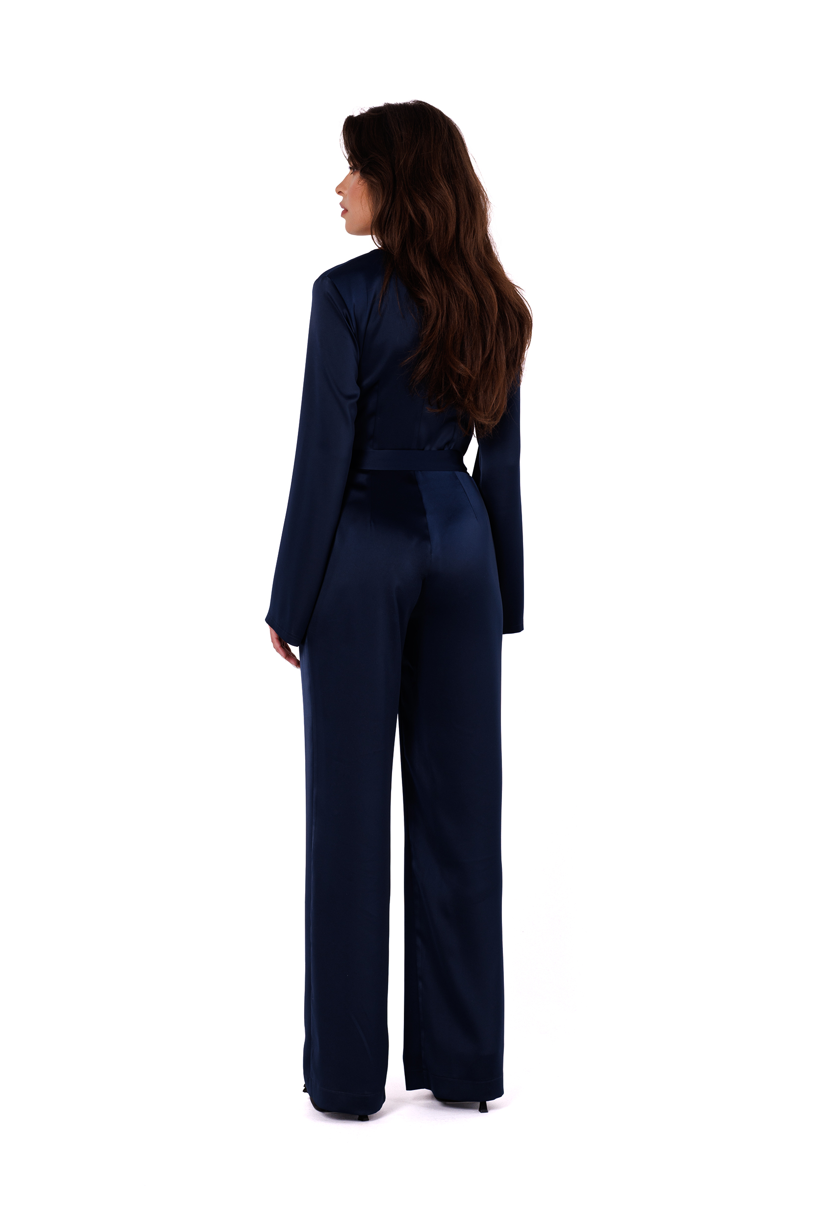 Makover Woman&#039;s Jumpsuit K171 Navy Blue