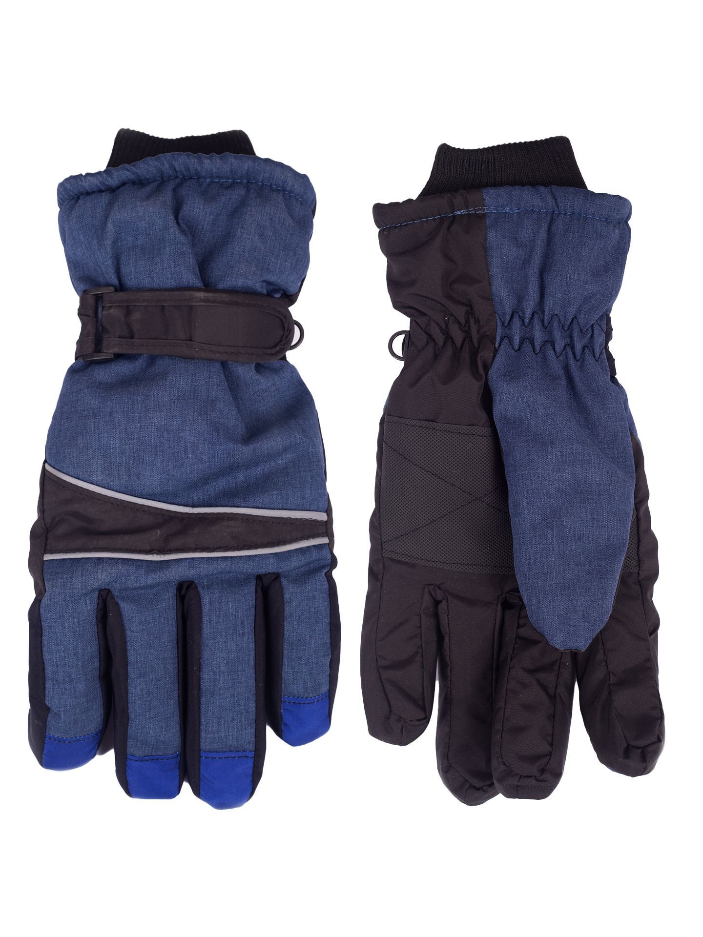 Yoclub Man's Gloves REN-0345F-A250 Navy Blue