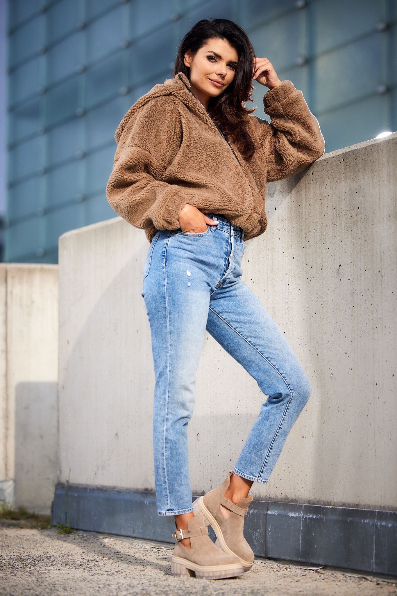 Awama Woman's Jacket A533 Brown