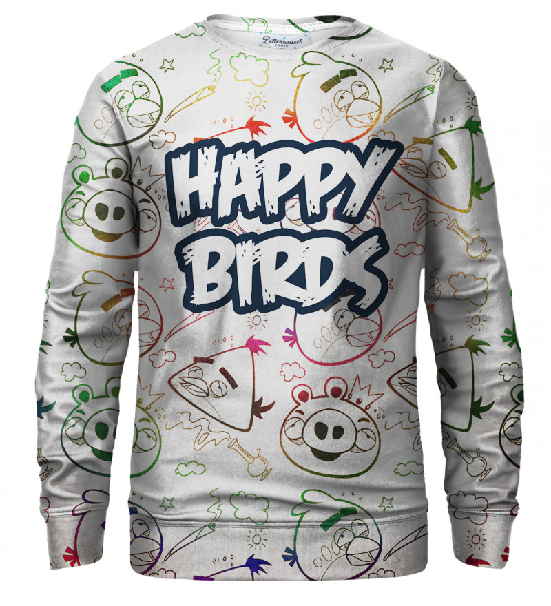 Levně Bittersweet Paris Unisex's Happy Birds Sweater S-Pc Bsp300